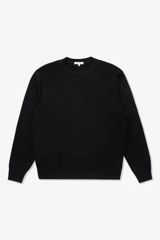 WOOL JERSEY SWEATER - BLACK made by Lady White Co.