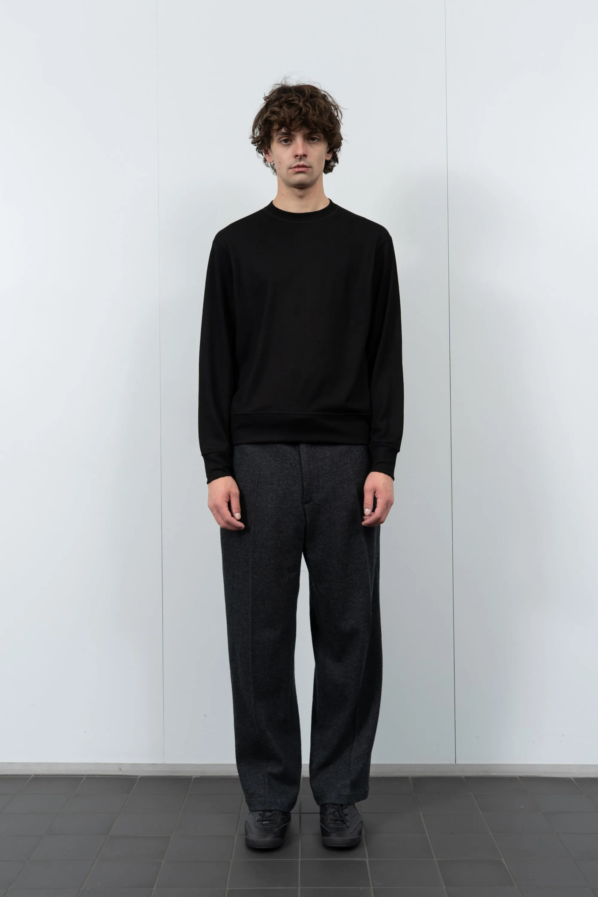 WOOL JERSEY SWEATER - BLACK sold by Lady White Co. product image thumbnail 2