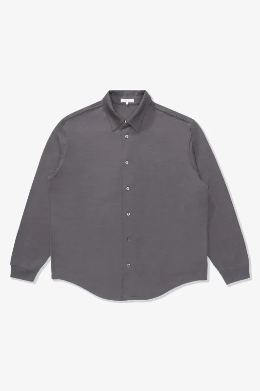 WOOL BUTTON UP - SLATE GREY made by Lady White Co.