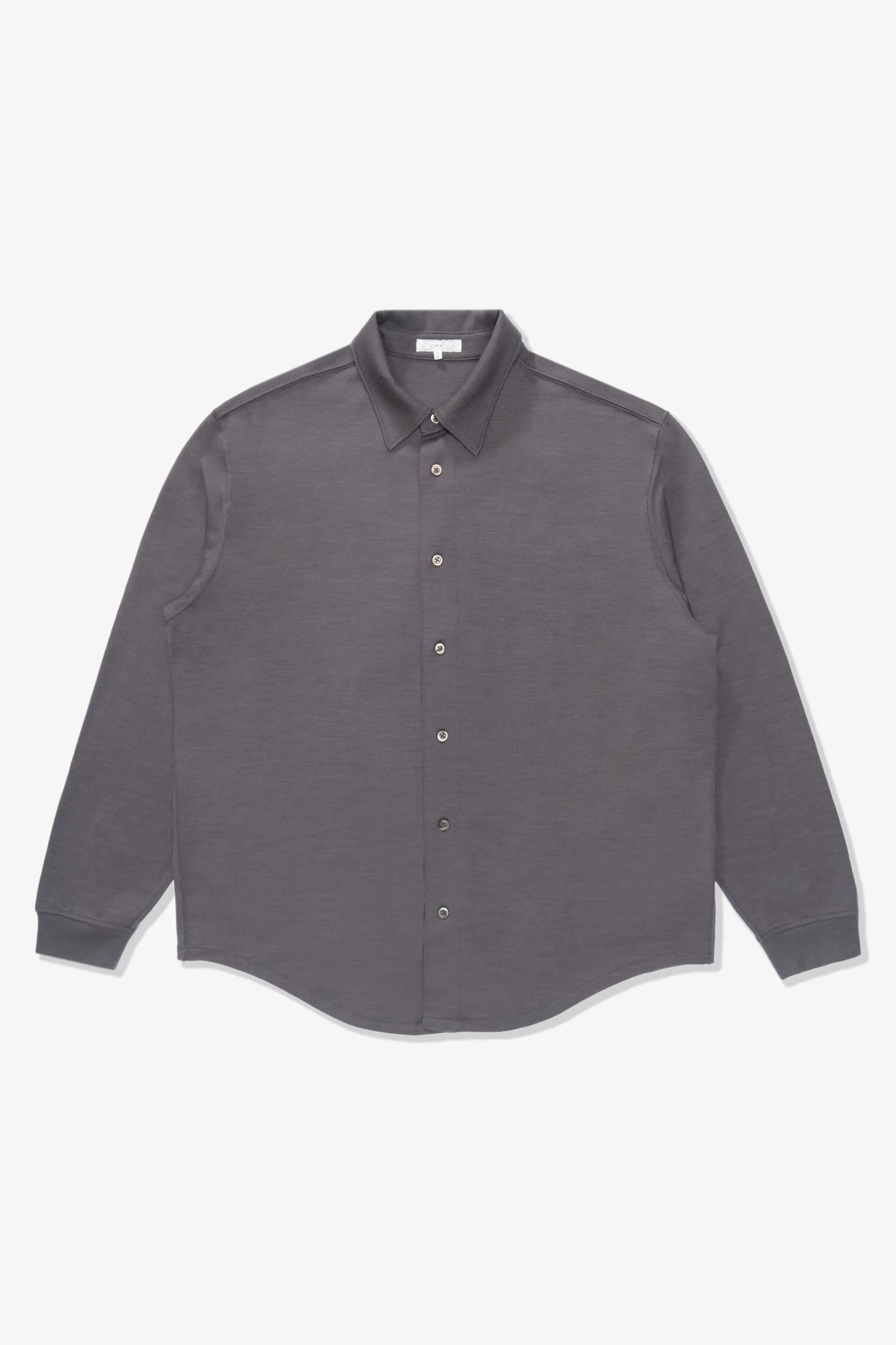 WOOL BUTTON UP - SLATE GREY sold by Lady White Co.