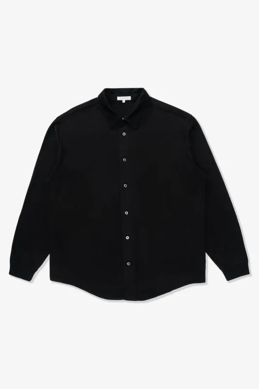WOOL BUTTON UP - BLACK sold by Lady White Co.