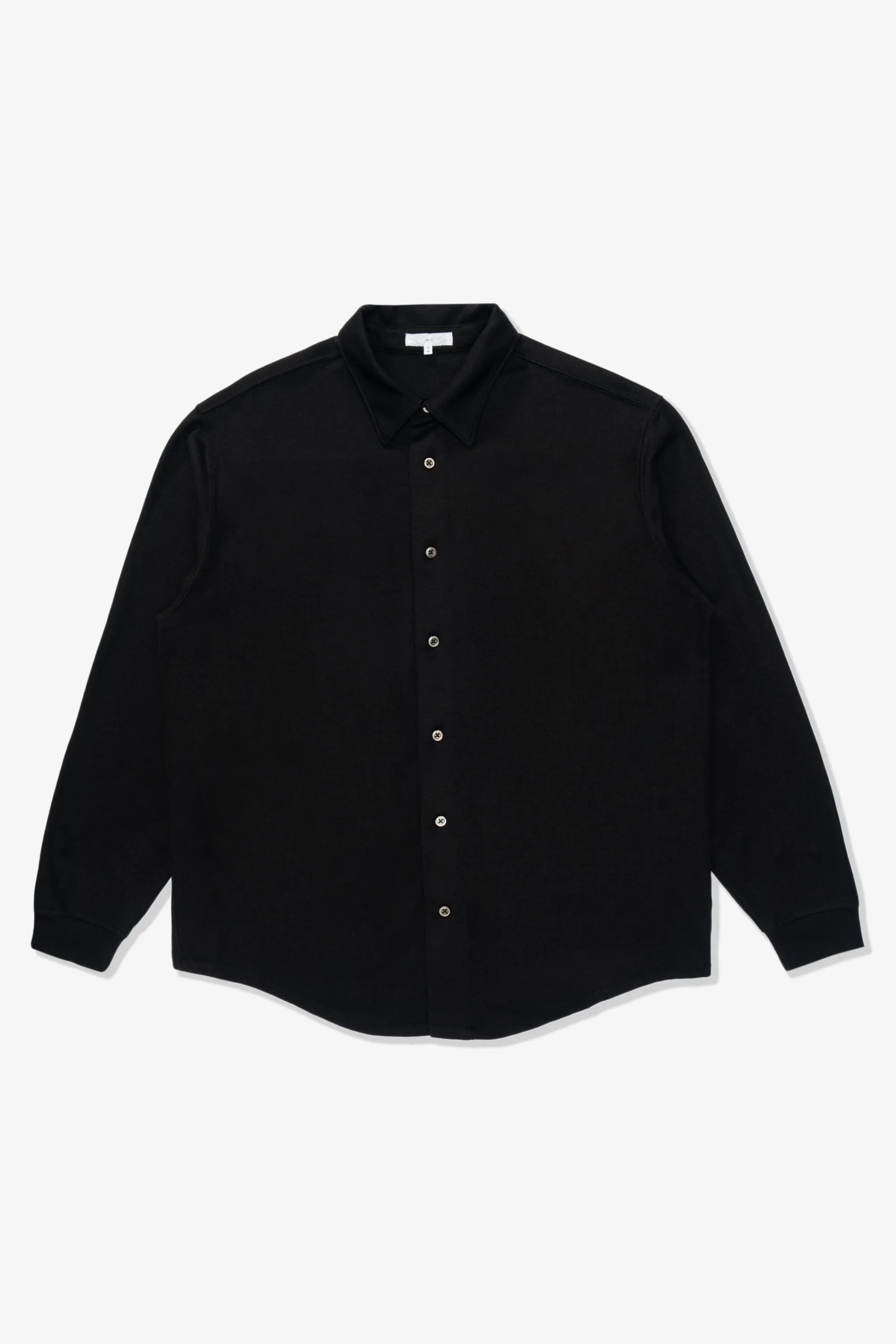WOOL BUTTON UP - BLACK sold by Lady White Co.