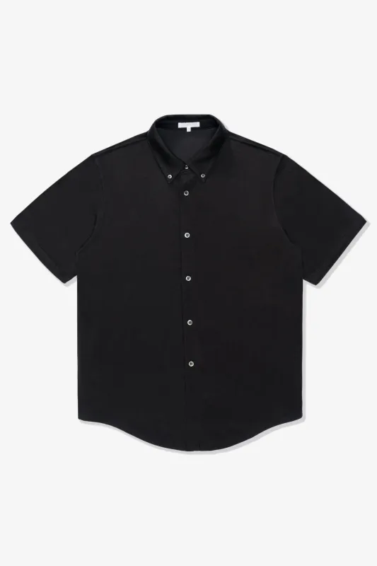 S/S CR BUTTON DOWN - BLACK sold by Lady White Co.