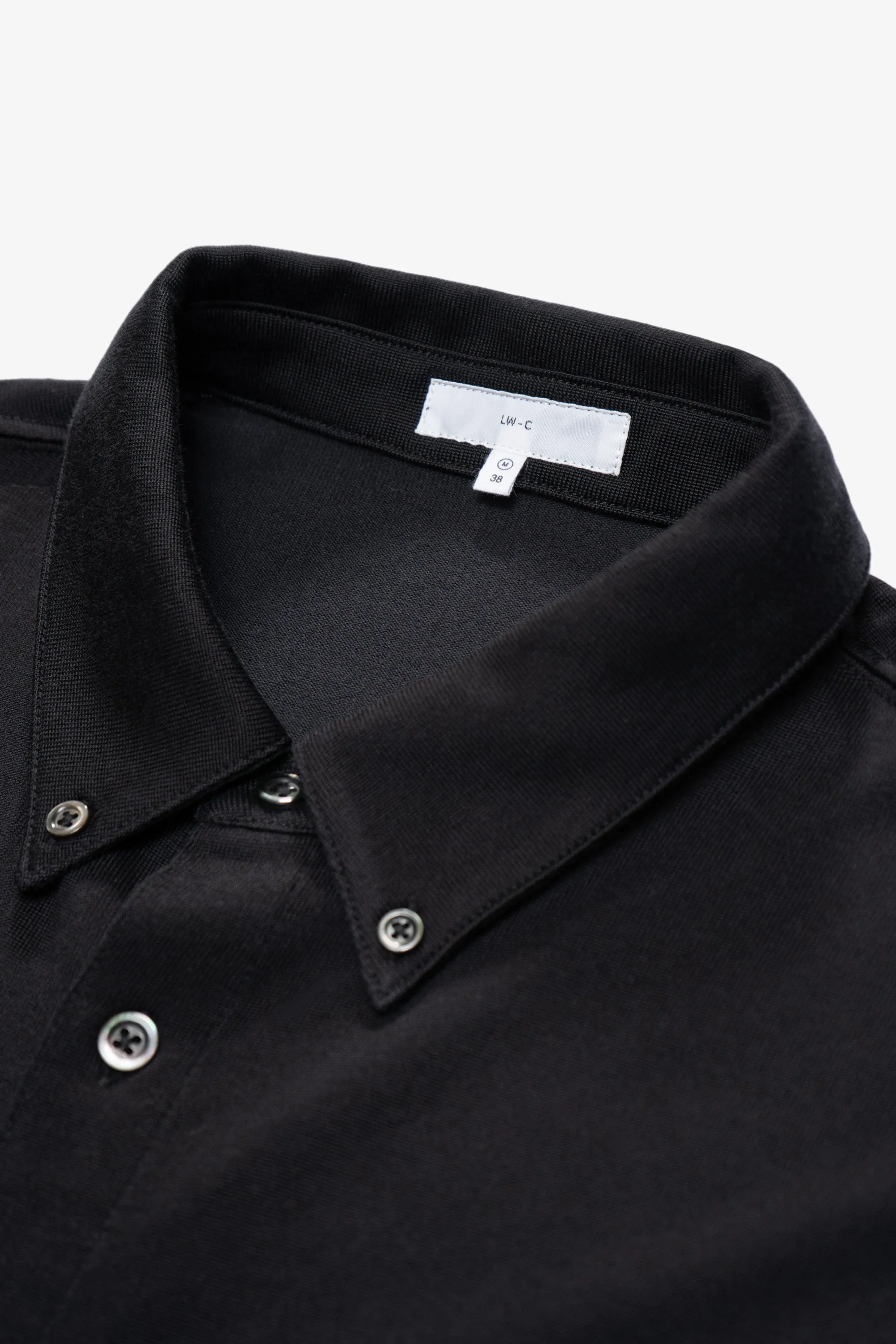 S/S CR BUTTON DOWN - BLACK sold by Lady White Co. product image thumbnail 4