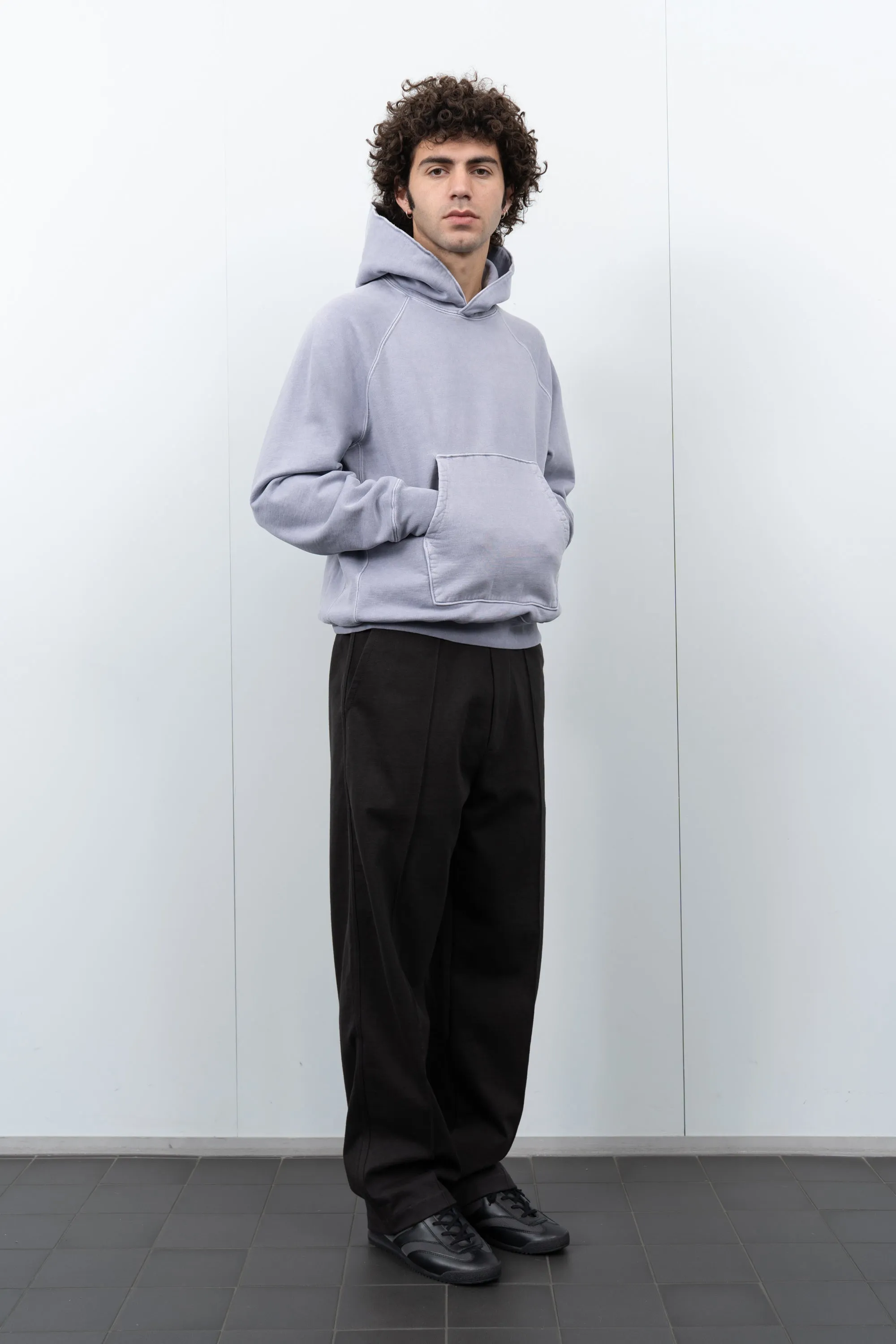 SUPER WEIGHTED HOODIE - LILAC GREY sold by Lady White Co. product image thumbnail 2