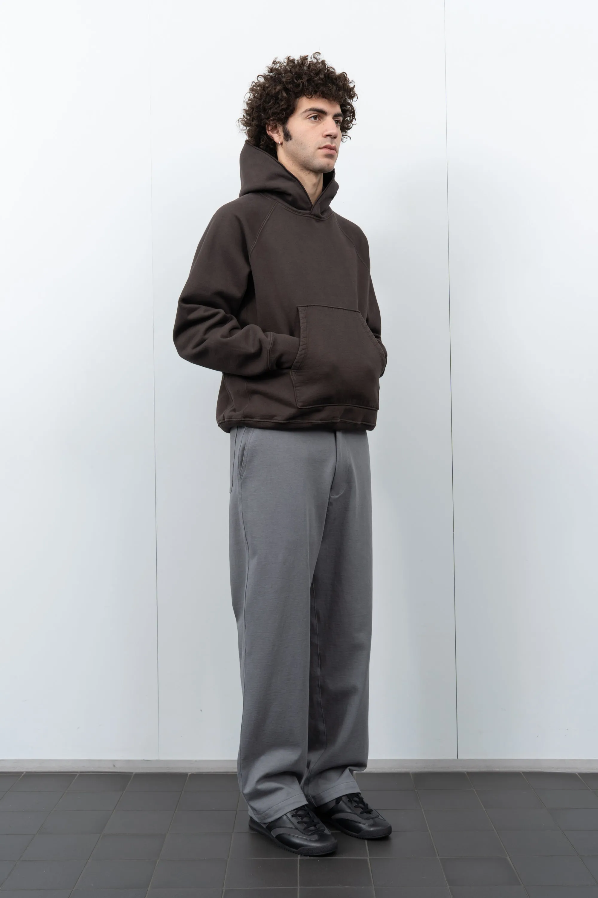 SUPER WEIGHTED HOODIE - BLACK MUSHROOM sold by Lady White Co. product image thumbnail 2