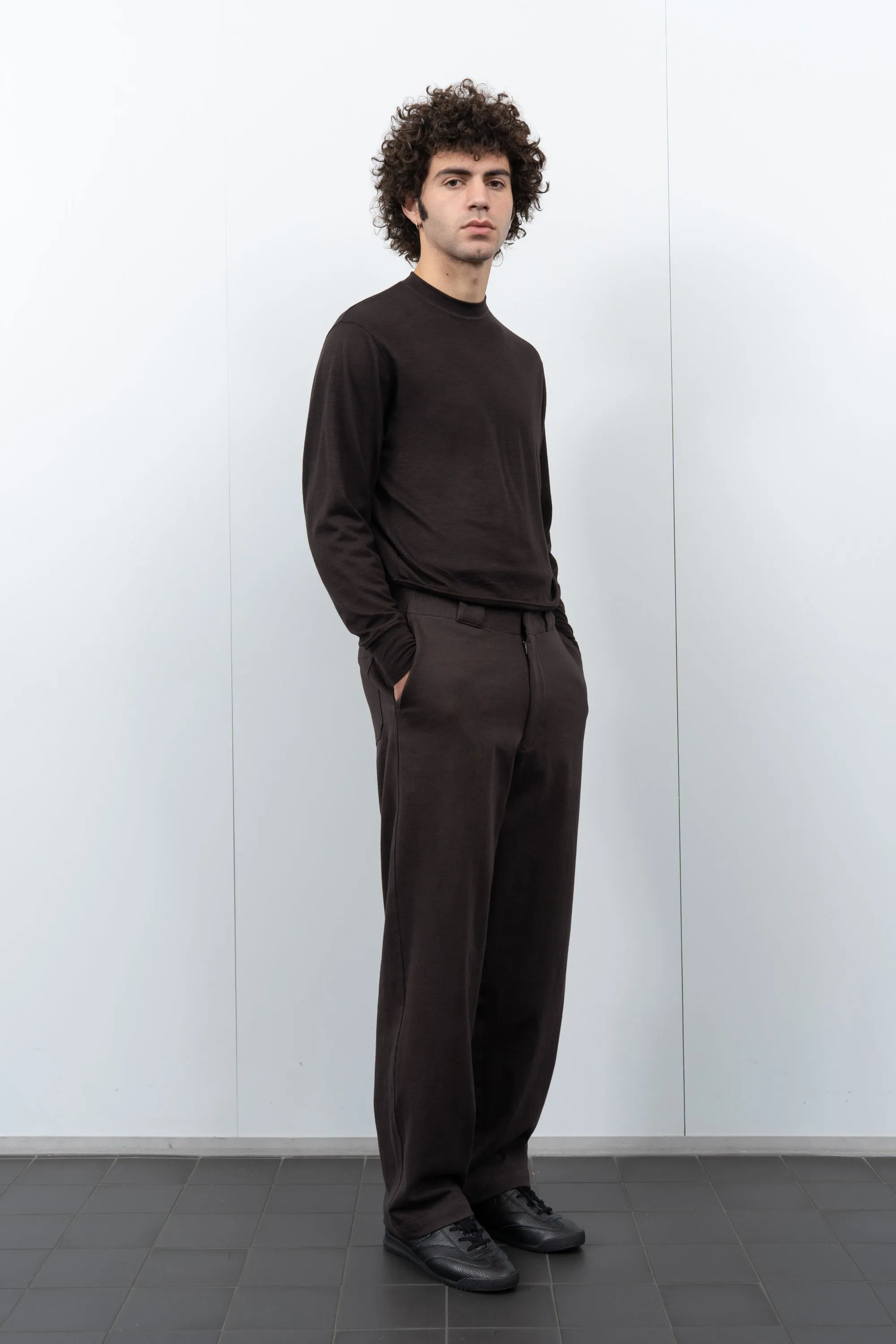 JERSEY TROUSER - BLACK MUSHROOM sold by Lady White Co. product image thumbnail 2