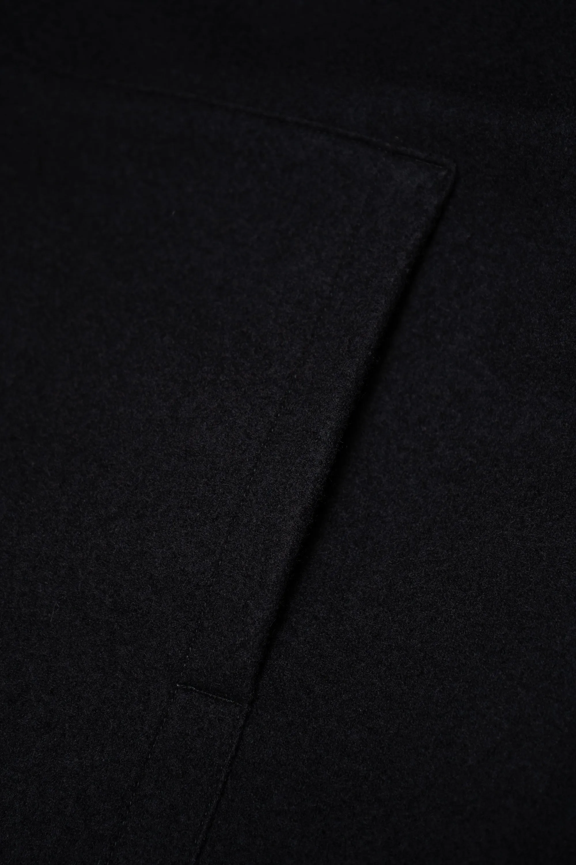 WOOL ZIP HOODIE - BLACK sold by Lady White Co. product image thumbnail 5
