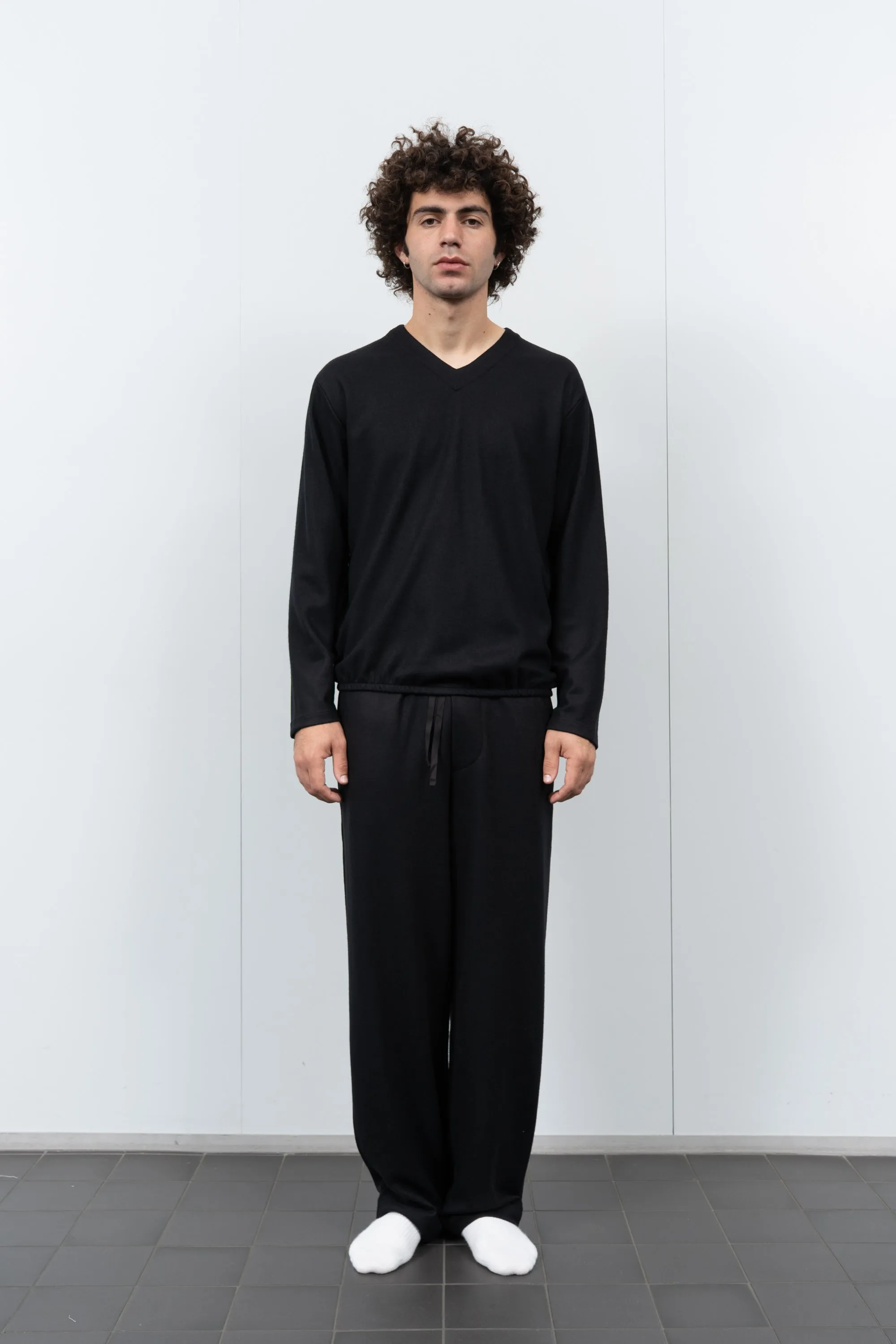 WOOL SLEEPER SET - BLACK sold by Lady White Co. product image thumbnail 2