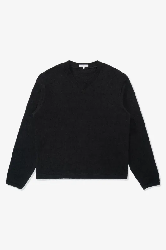 TEDDY HIGH V-NECK - BLACK sold by Lady White Co.