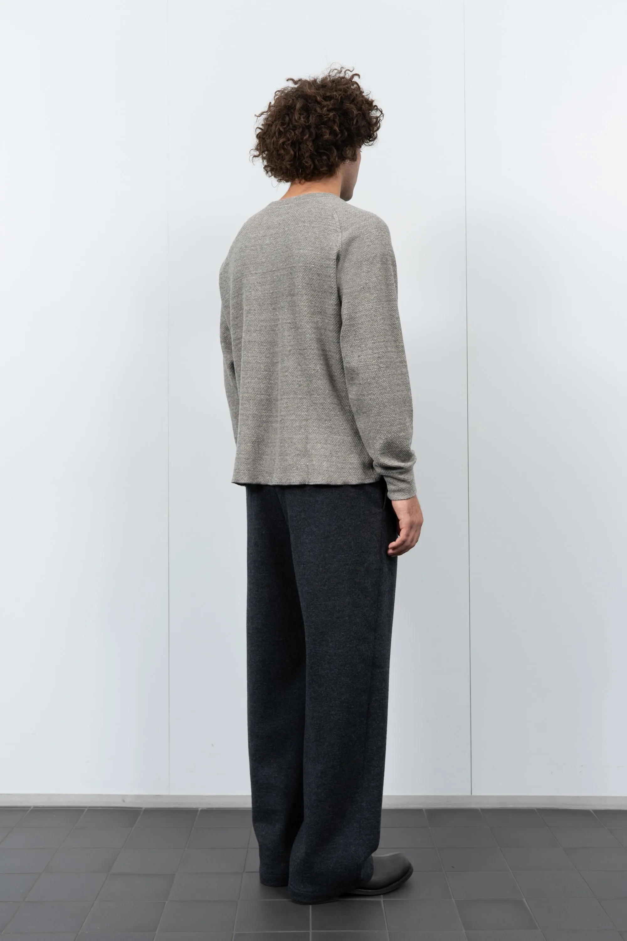 RAGLAN THERMAL - GREY MELANGE sold by Lady White Co. product image thumbnail 3