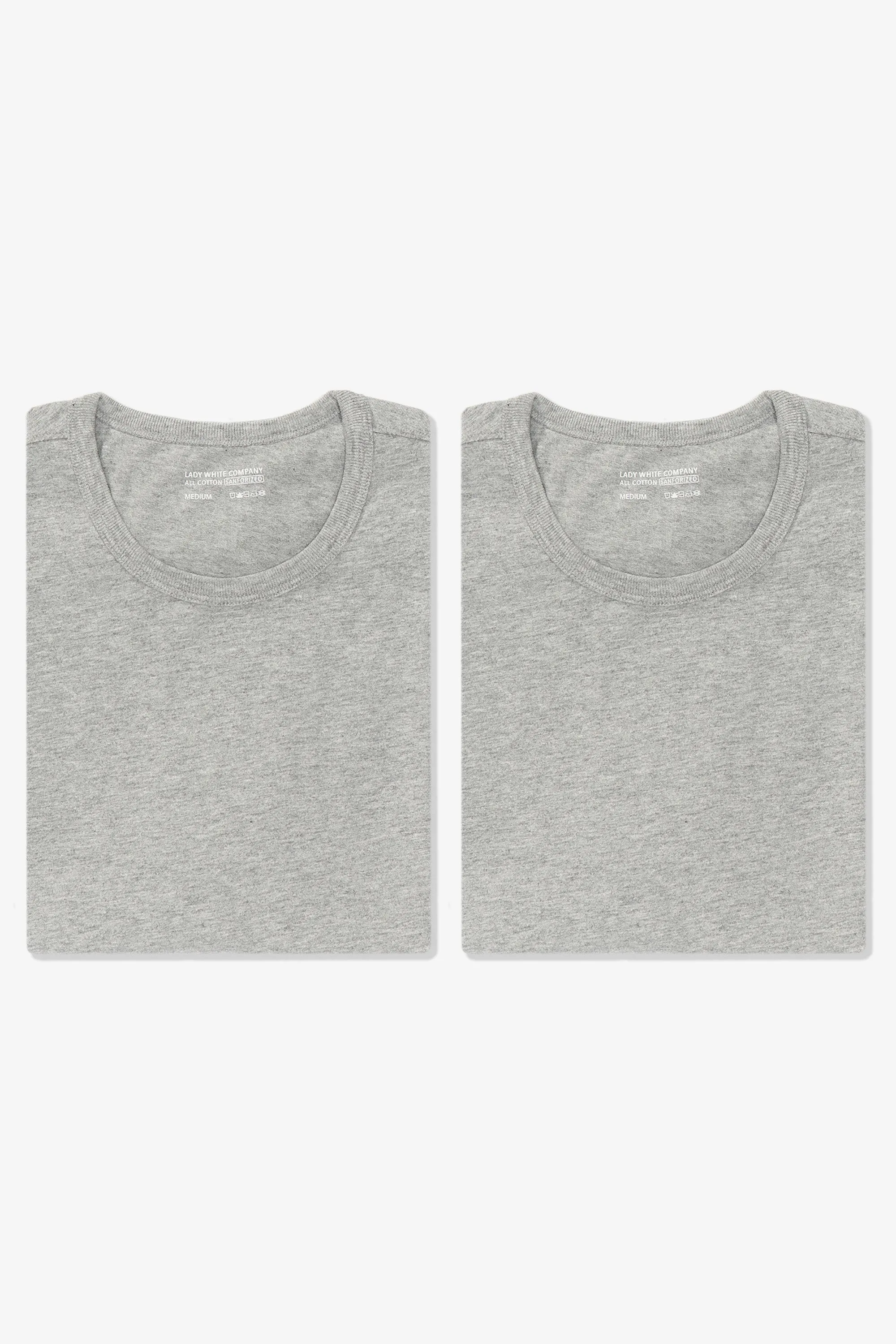 OUR T-SHIRT 2-PACK - HEATHER GREY sold by Lady White Co.