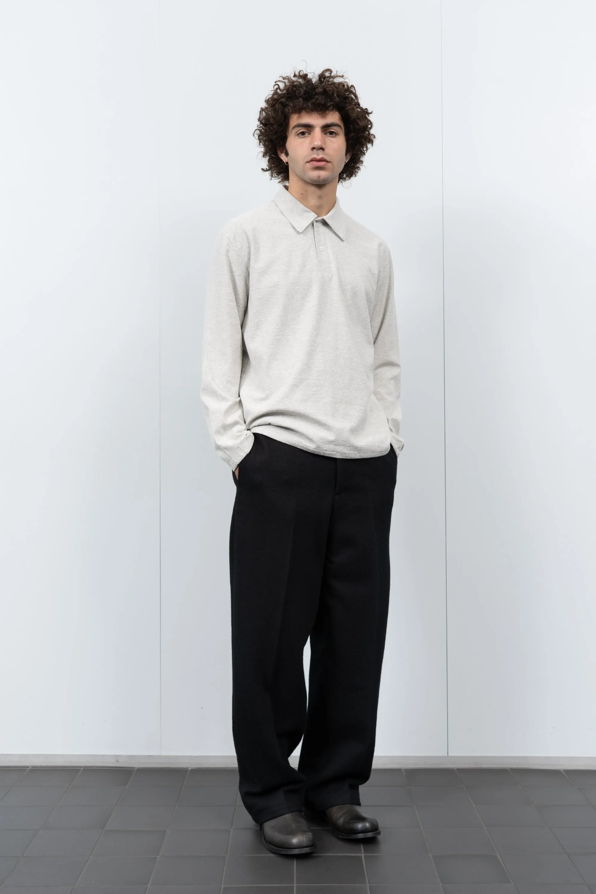 NEP POLO - GREY MELANGE sold by Lady White Co. product image thumbnail 2