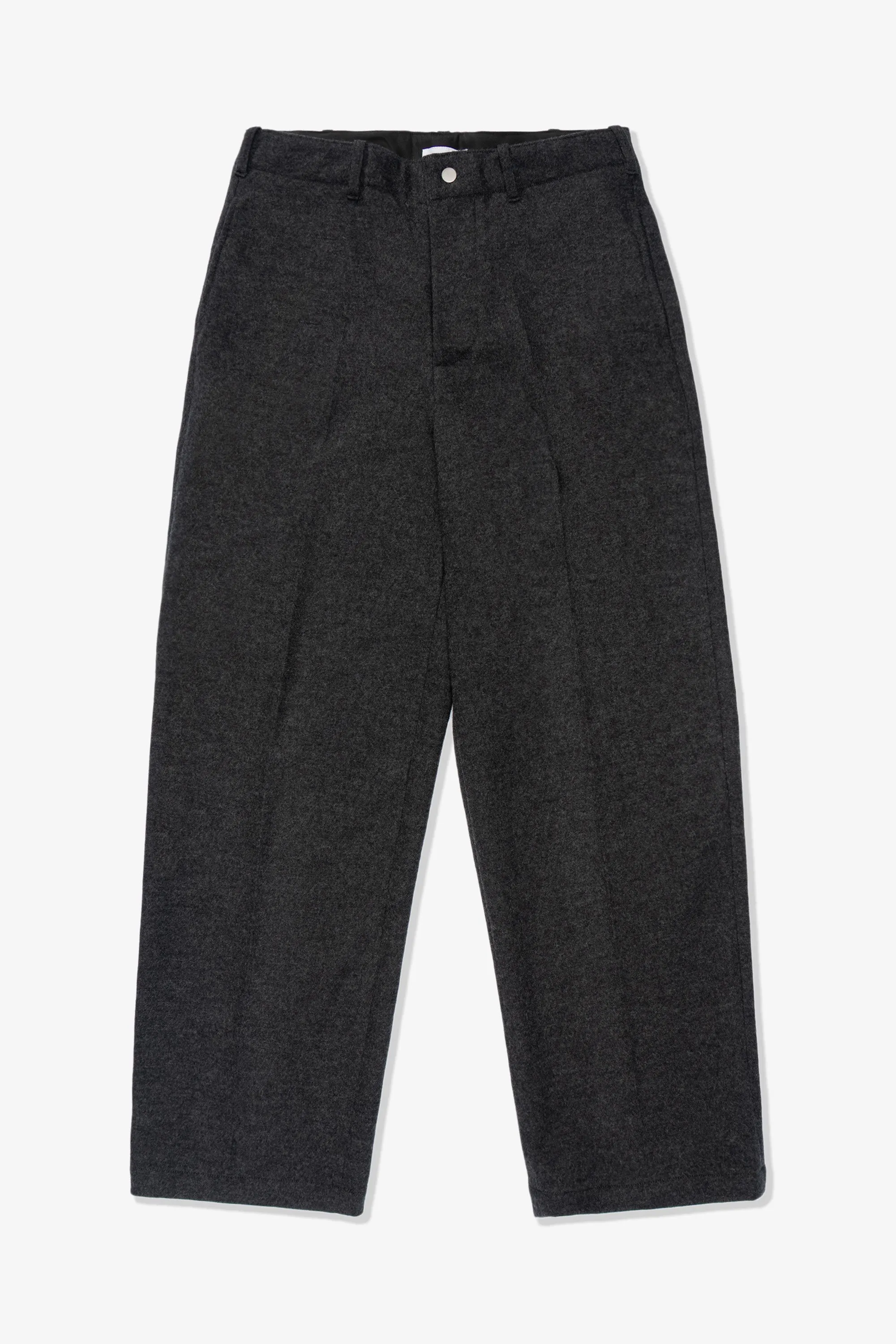 CRATER WOOL TROUSER - CHARCOAL sold by Lady White Co.