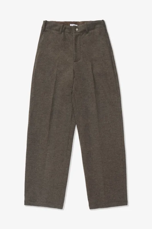 CRATER WOOL TROUSER - CEMENT made by Lady White Co.