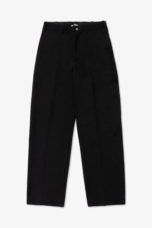 CRATER WOOL TROUSER - BLACK made by Lady White Co.
