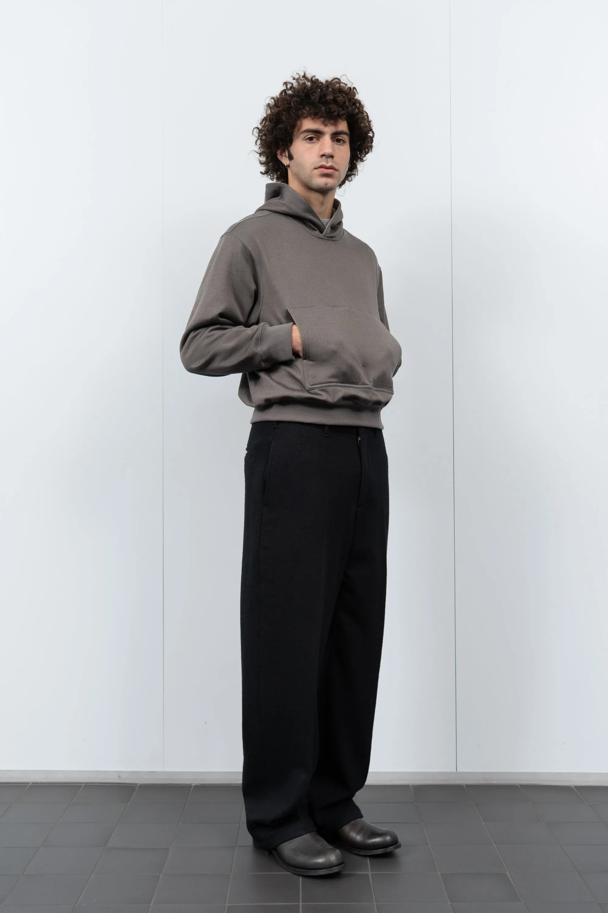 2 PLY CR HOODIE - GREY OLIVE sold by Lady White Co. product image thumbnail 3