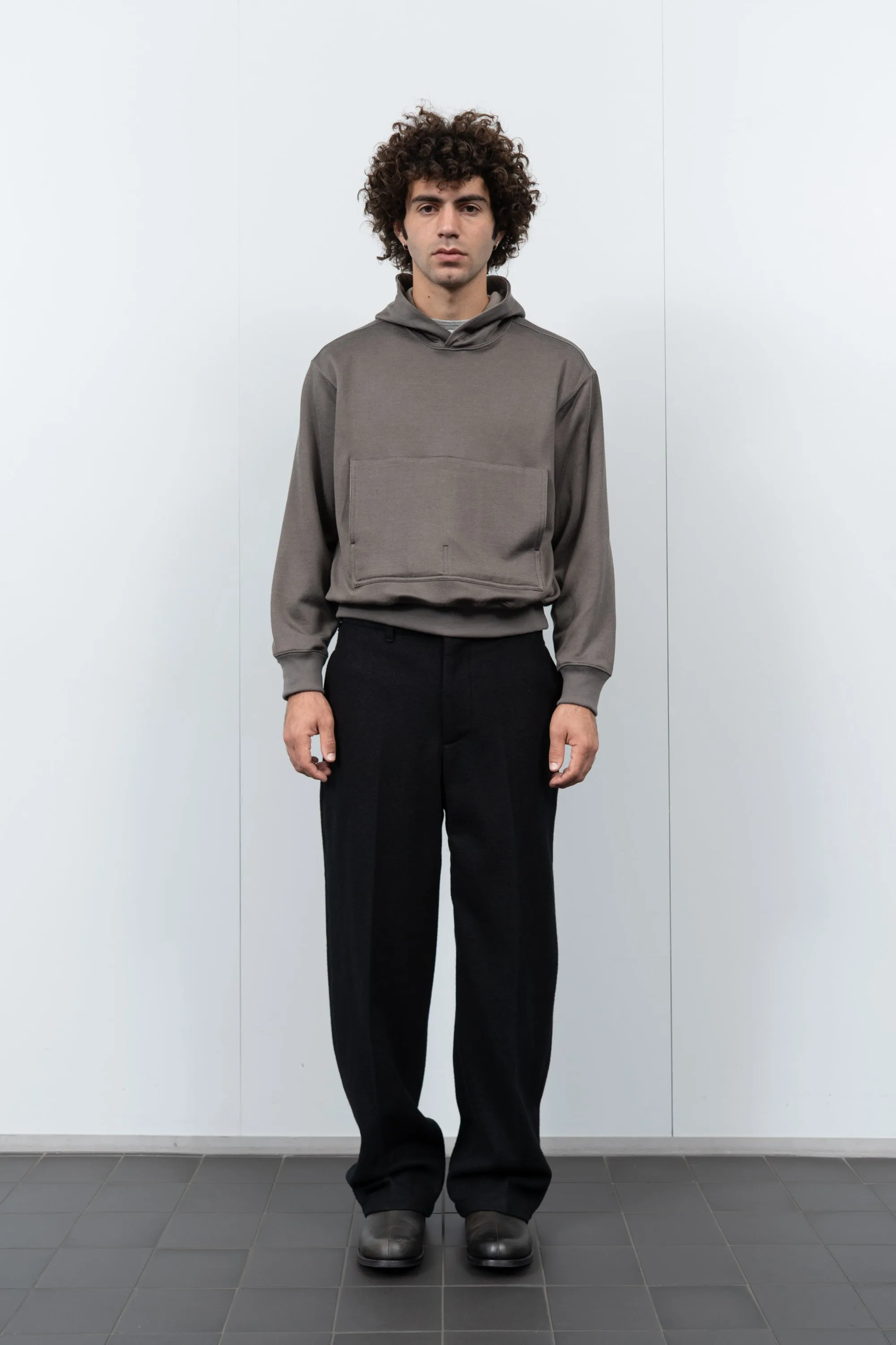 2 PLY CR HOODIE - GREY OLIVE sold by Lady White Co. product image thumbnail 2