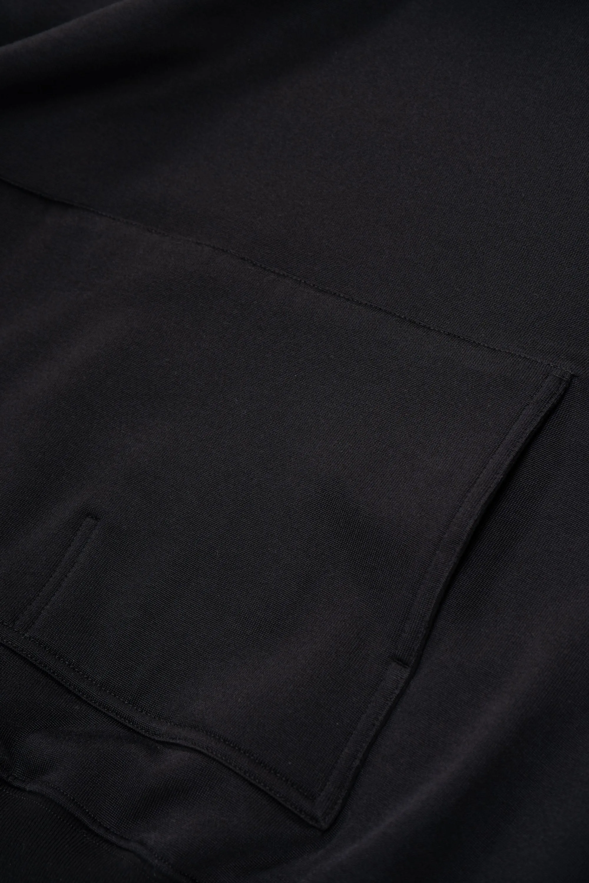 2 PLY CR HOODIE - BLACK sold by Lady White Co. product image thumbnail 5