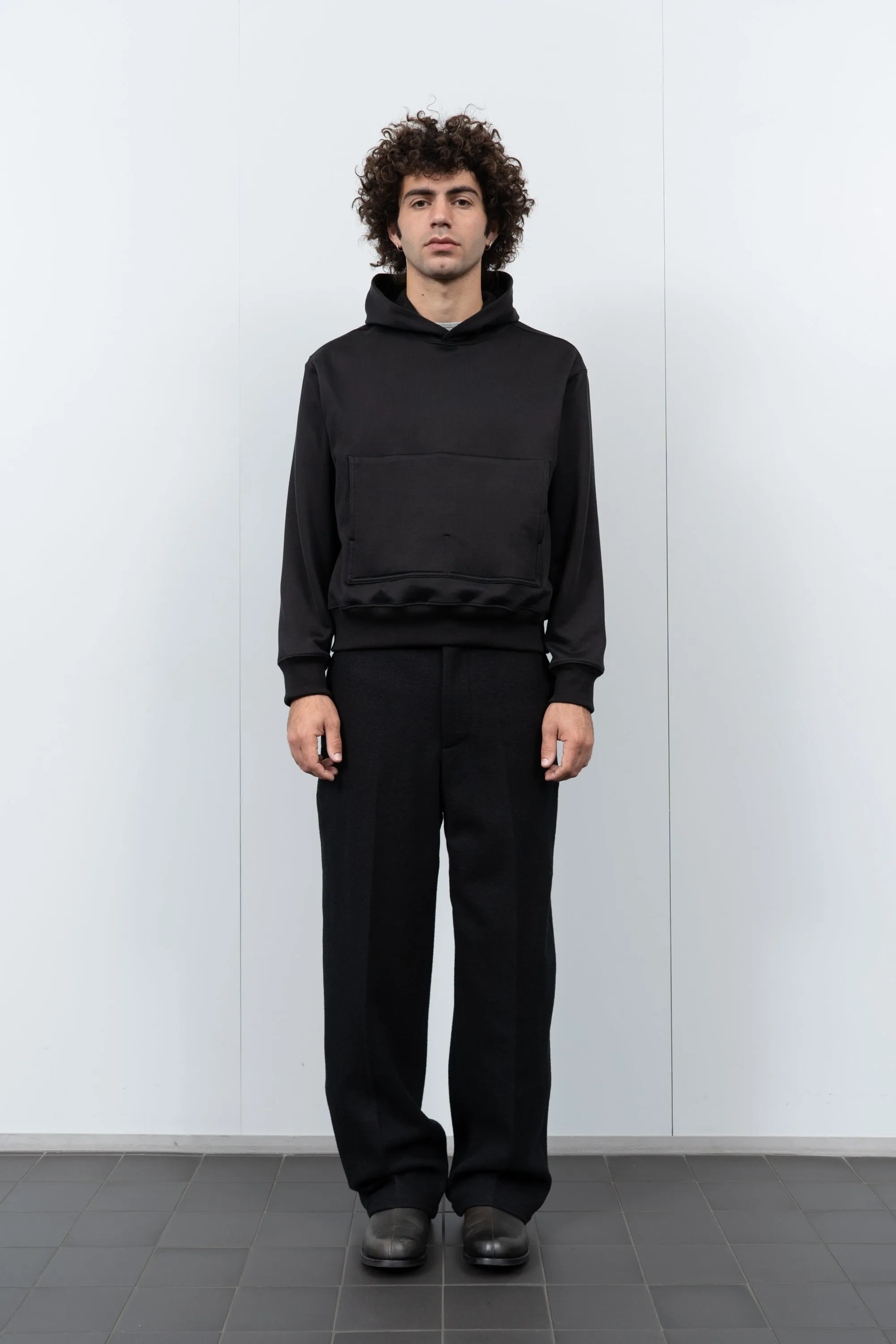 2 PLY CR HOODIE - BLACK sold by Lady White Co. product image thumbnail 2