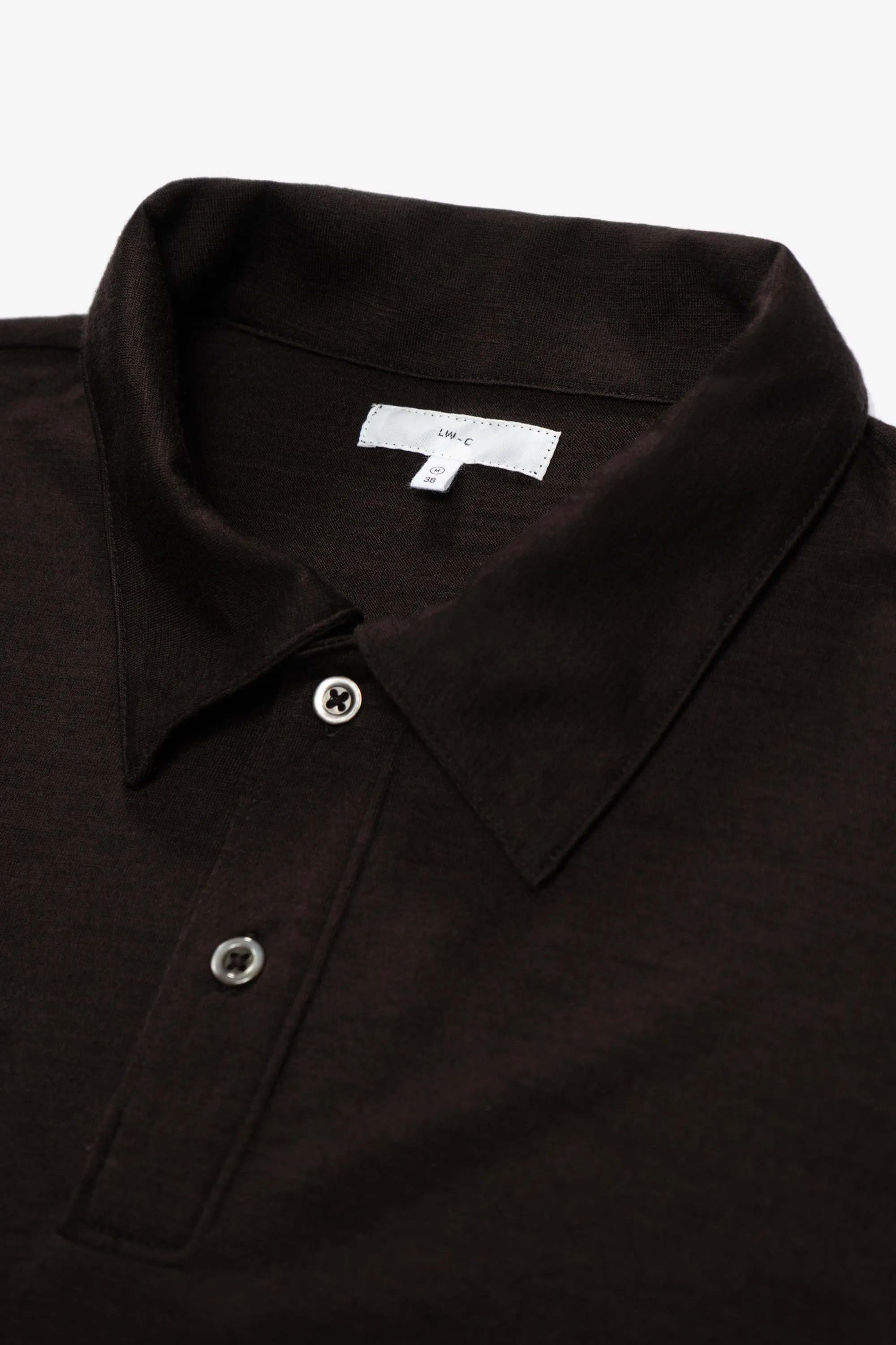 WOOL JERSEY POLO - WOODBERRY sold by Lady White Co. product image thumbnail 4