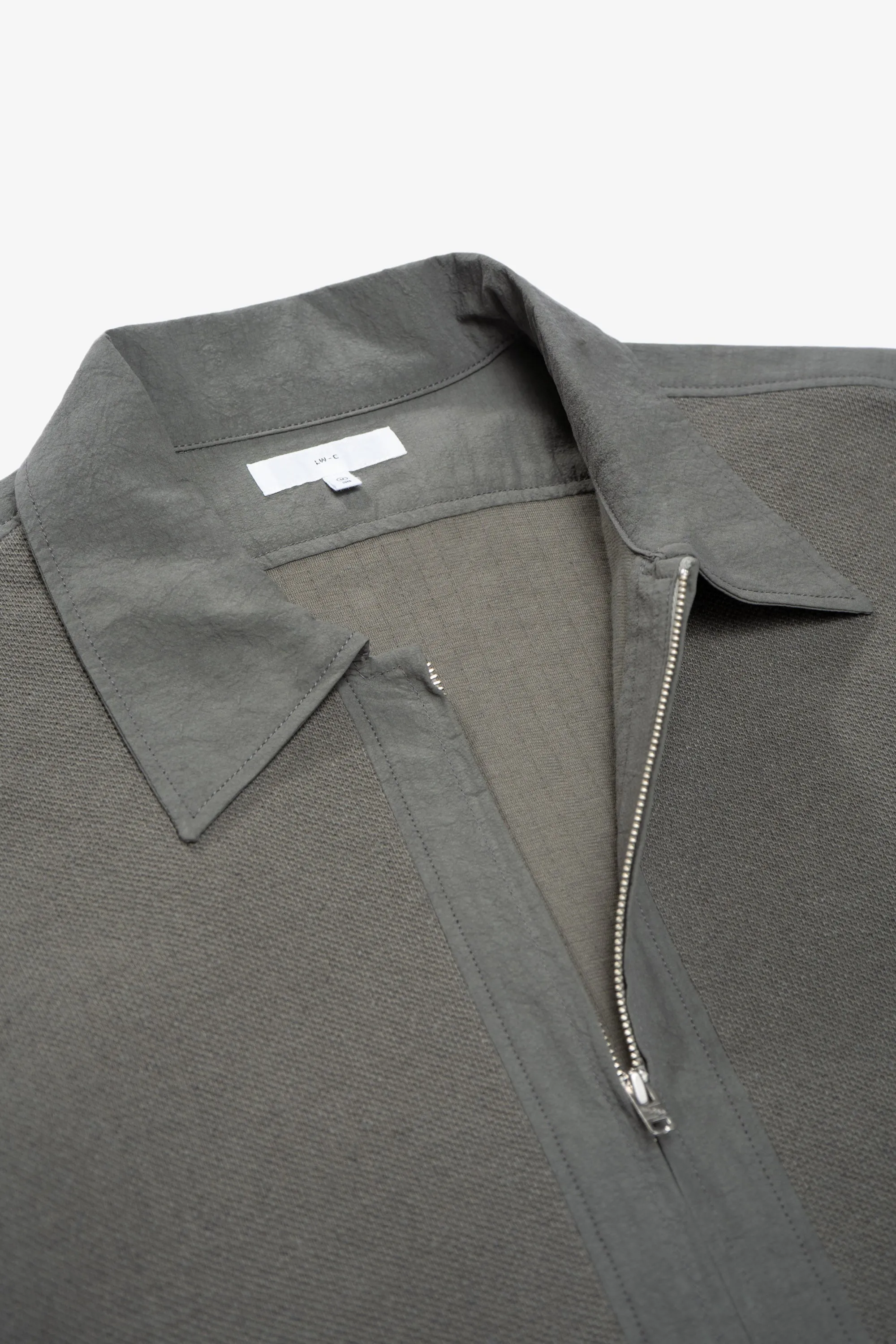DOUBLE KNIT ZIP SHIRT - DARK KELP sold by Lady White Co. product image thumbnail 4