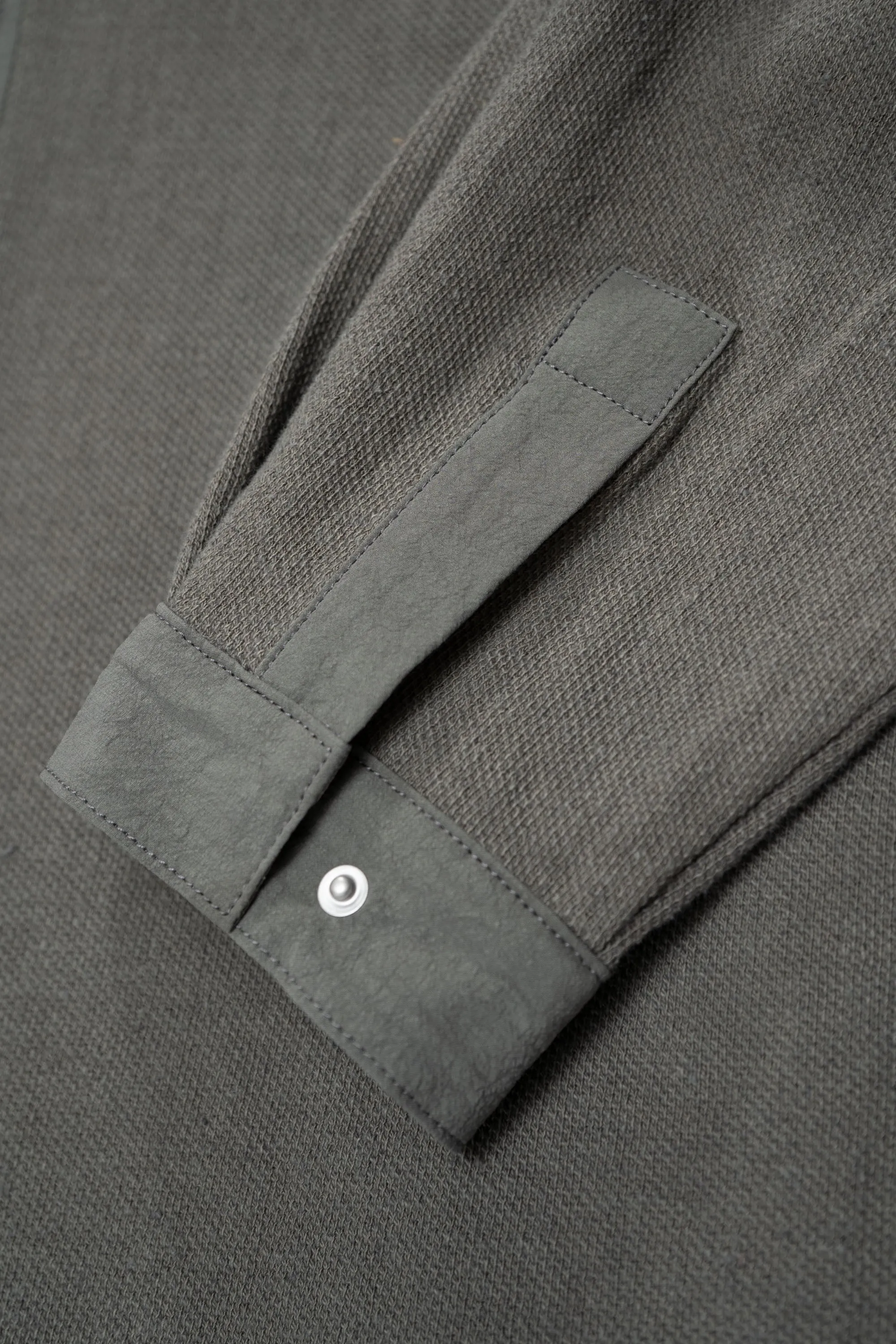 DOUBLE KNIT ZIP SHIRT - DARK KELP sold by Lady White Co. product image thumbnail 5