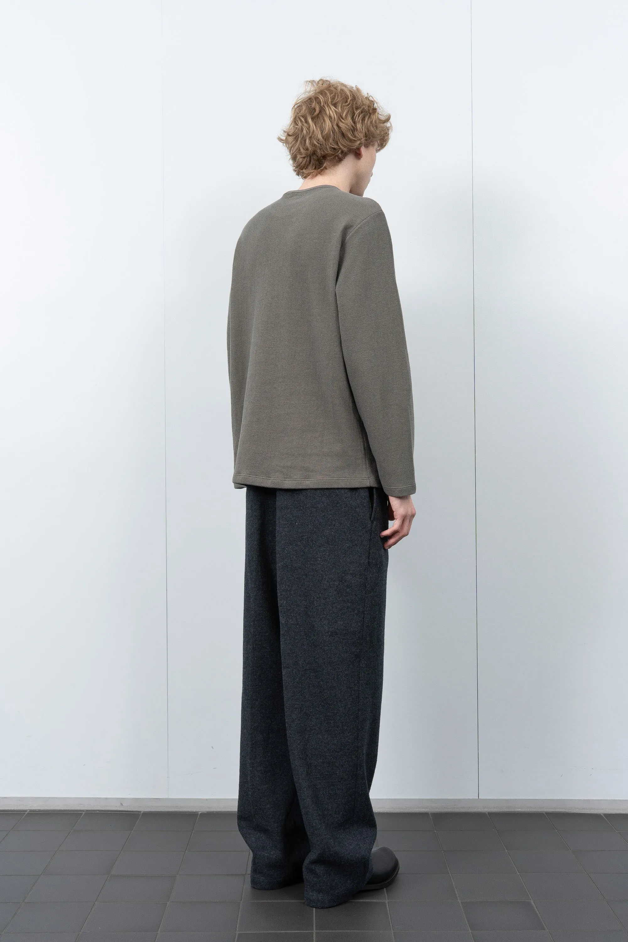 DOUBLE KNIT SWEATER - DARK KELP sold by Lady White Co. product image thumbnail 3