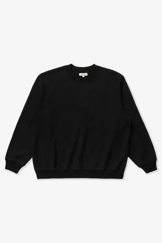 LW - C x Evan Kinori Crewneck - BLACK made by Lady White Co.