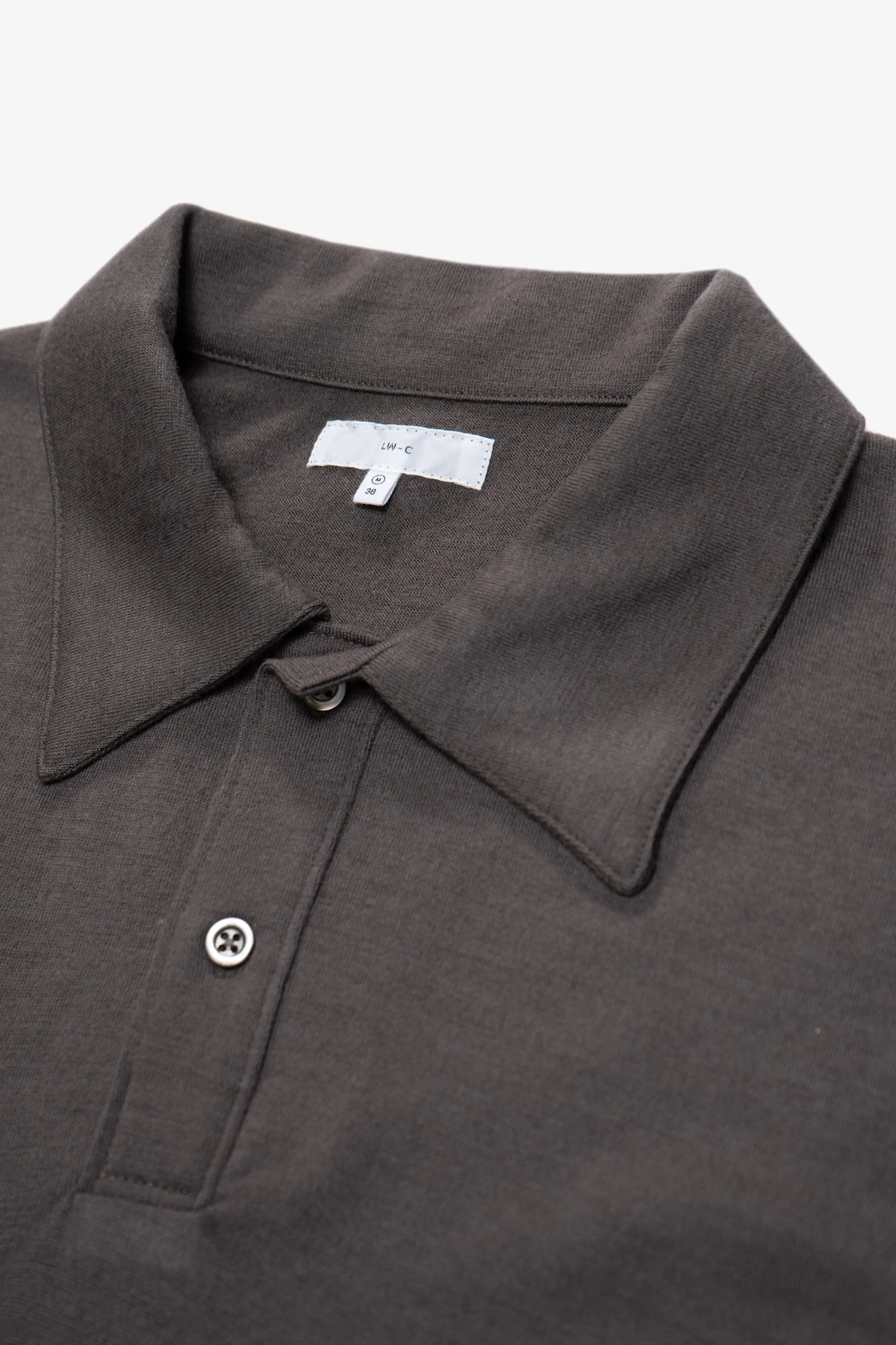 SUMMER WOOL POLO - BROWN CLAY sold by Lady White Co. product image thumbnail 4
