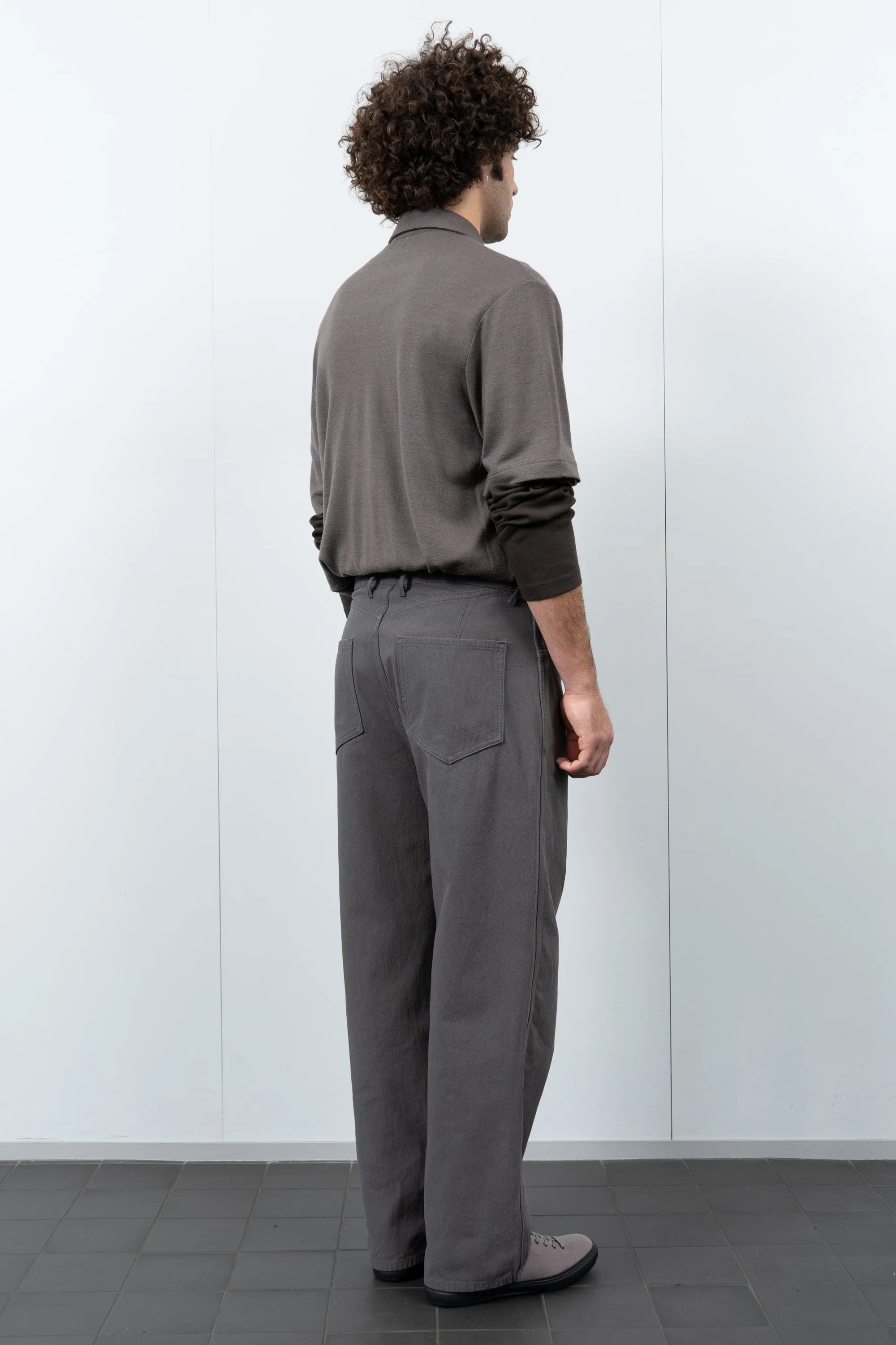 SUMMER WOOL POLO - BROWN CLAY sold by Lady White Co. product image thumbnail 3