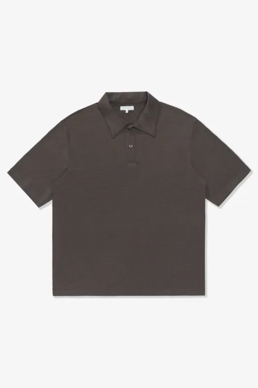 SUMMER WOOL POLO - BROWN CLAY sold by Lady White Co.