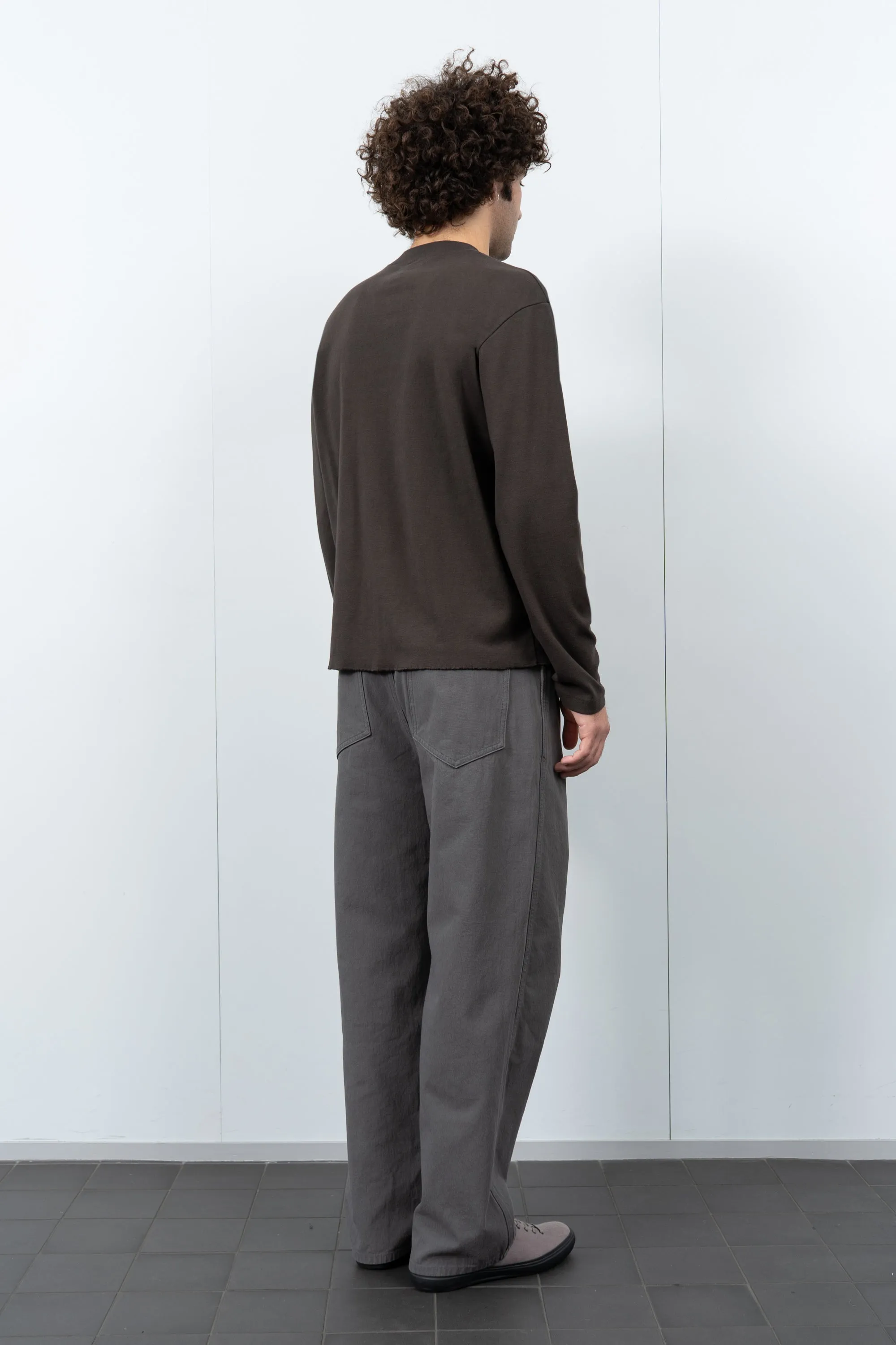 HIGH V-NECK T-SHIRT - TIMBER sold by Lady White Co. product image thumbnail 3