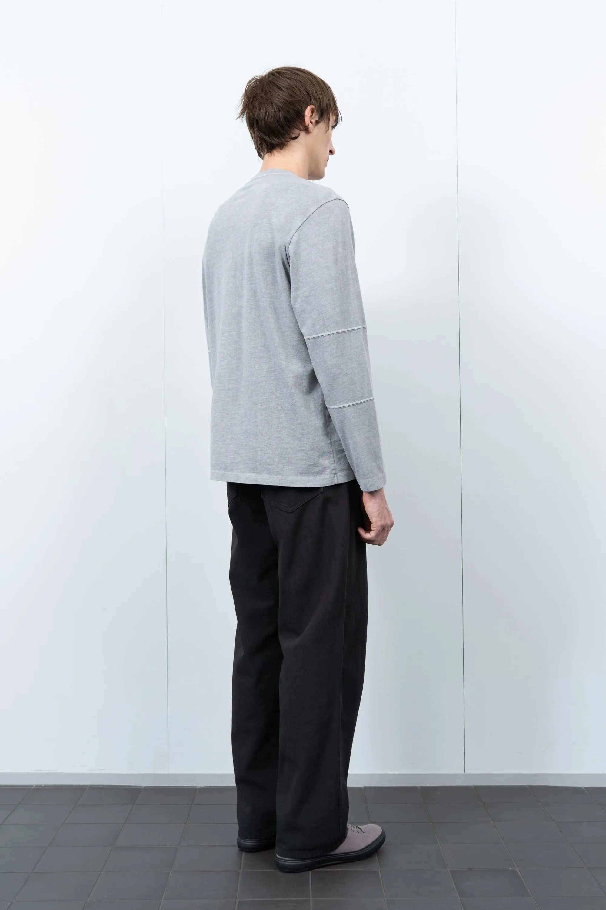 TRI-PANEL L/S T-SHIRT - PIGMENT CHALK sold by Lady White Co. product image thumbnail 3