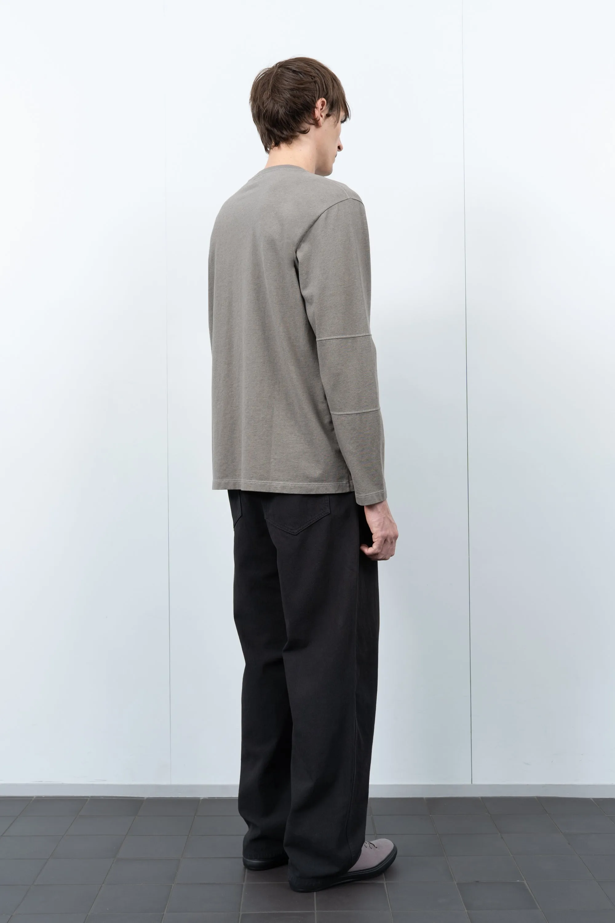 TRI-PANEL L/S T-SHIRT - ANVIL MELANGE sold by Lady White Co. product image thumbnail 3