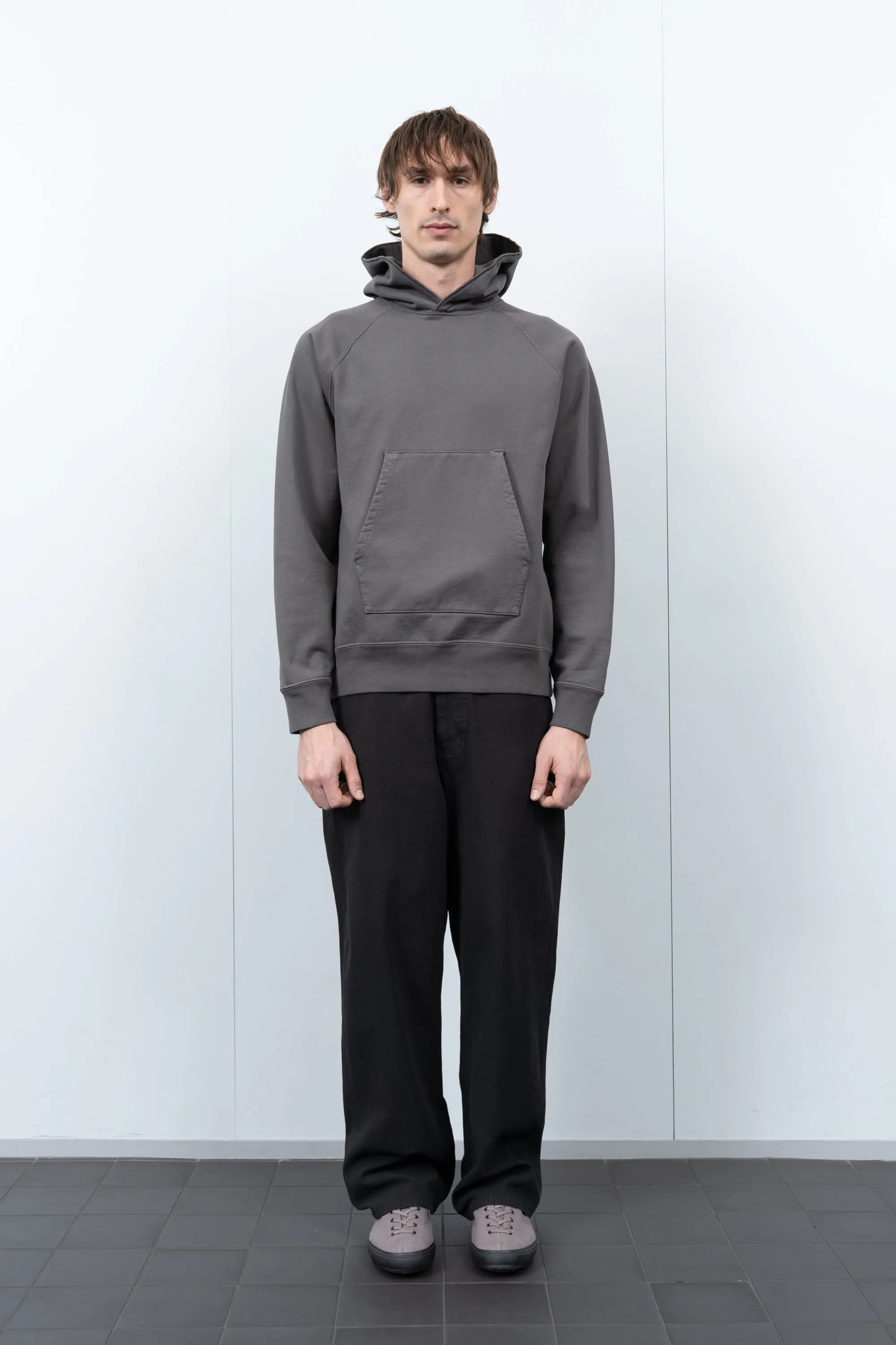 SUPER WEIGHTED HOODIE - PEWTER sold by Lady White Co. product image thumbnail 2