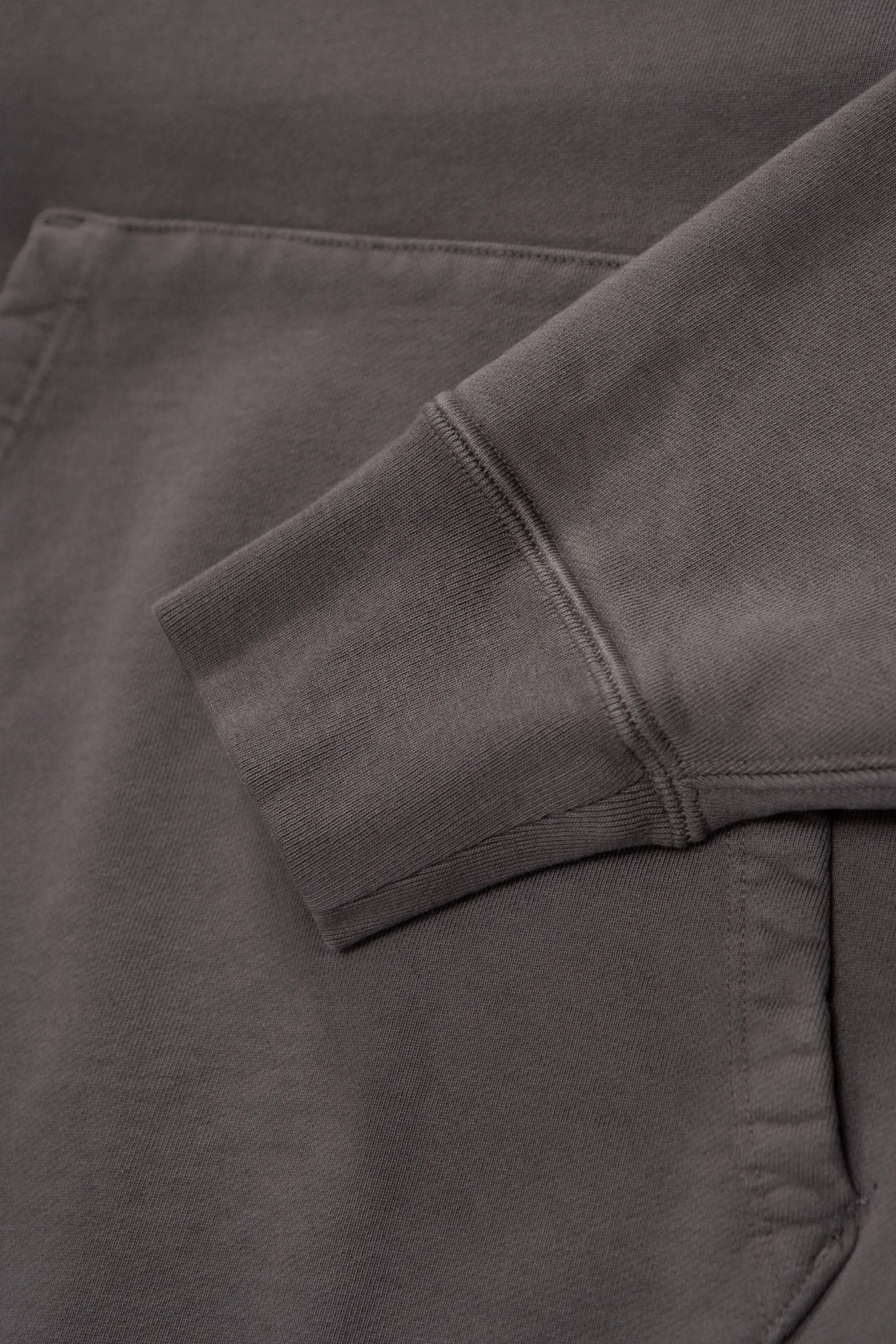 SUPER WEIGHTED HOODIE - PEWTER sold by Lady White Co. product image thumbnail 5