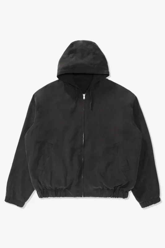 LW - C x KAPTAIN SUNSHINE SILK ZIP JACKET - FADED BLACK made by Lady White Co.