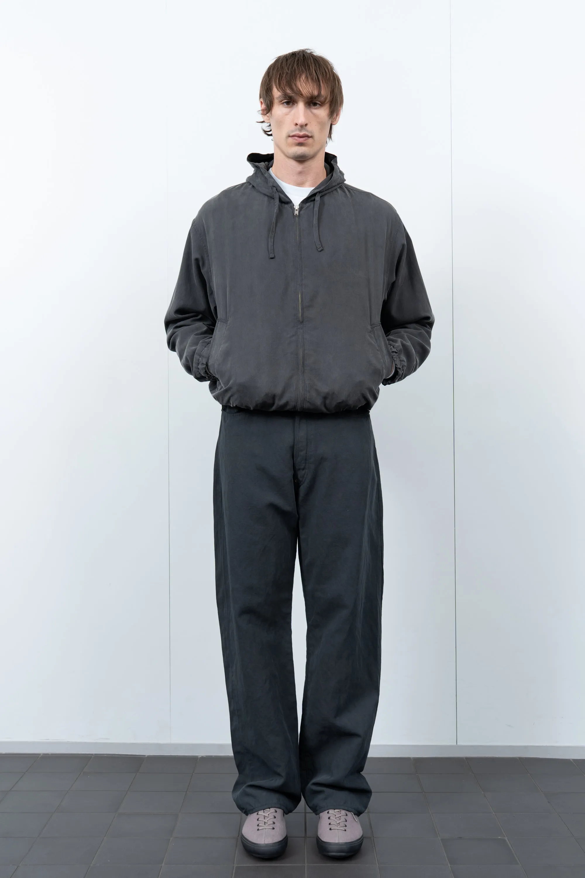 LW - C x KAPTAIN SUNSHINE SILK ZIP JACKET - FADED BLACK sold by Lady White Co. product image thumbnail 2