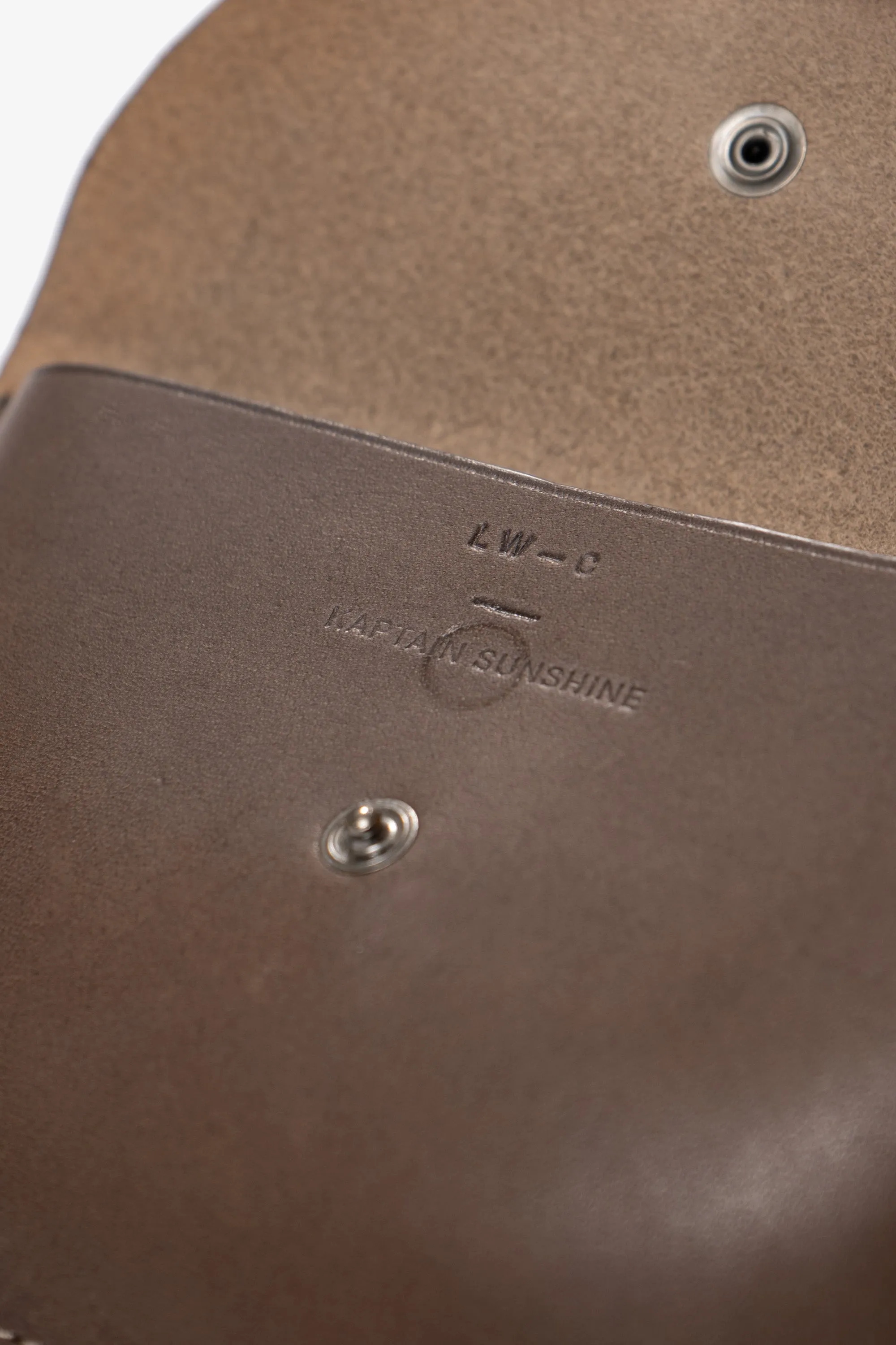 LW - C x KAPTAIN SUNSHINE LEATHER POUCH - BROWN SMOOTH sold by Lady White Co. product image thumbnail 4