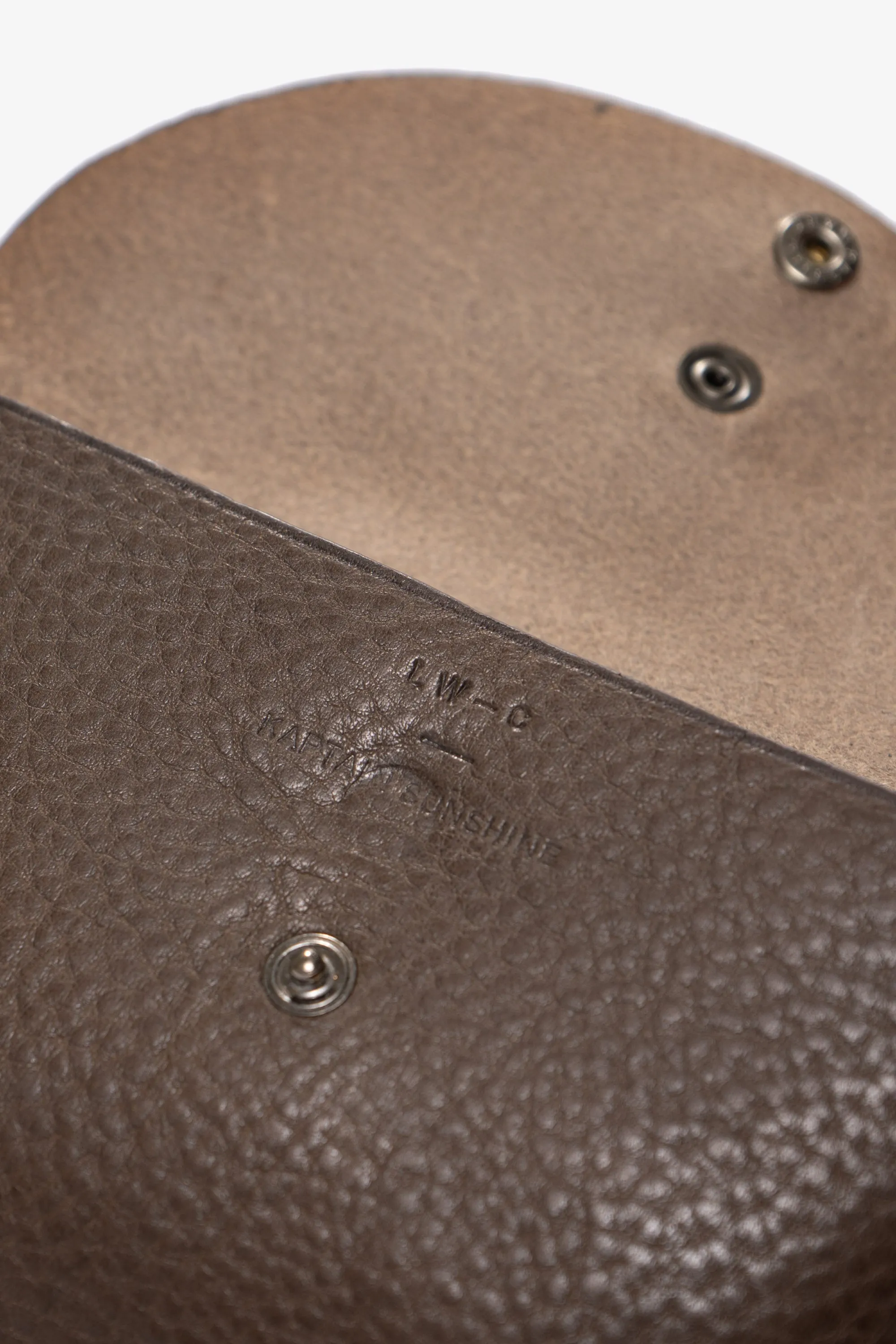 LW - C x KAPTAIN SUNSHINE LEATHER POUCH - BROWN PEBBLE sold by Lady White Co. product image thumbnail 4
