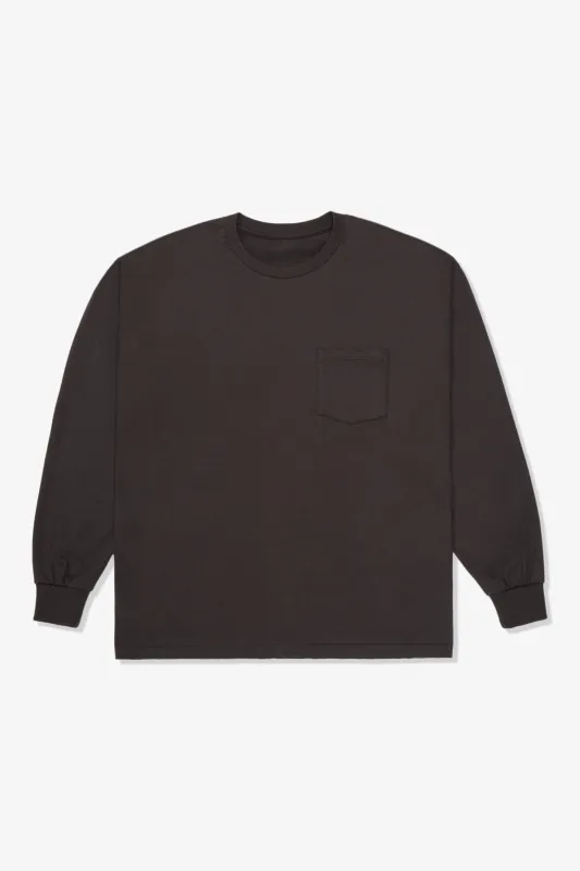 LW - C x KAPTAIN SUNSHINE L/S STRIPE T-SHIRT - GRAY made by Lady White Co.