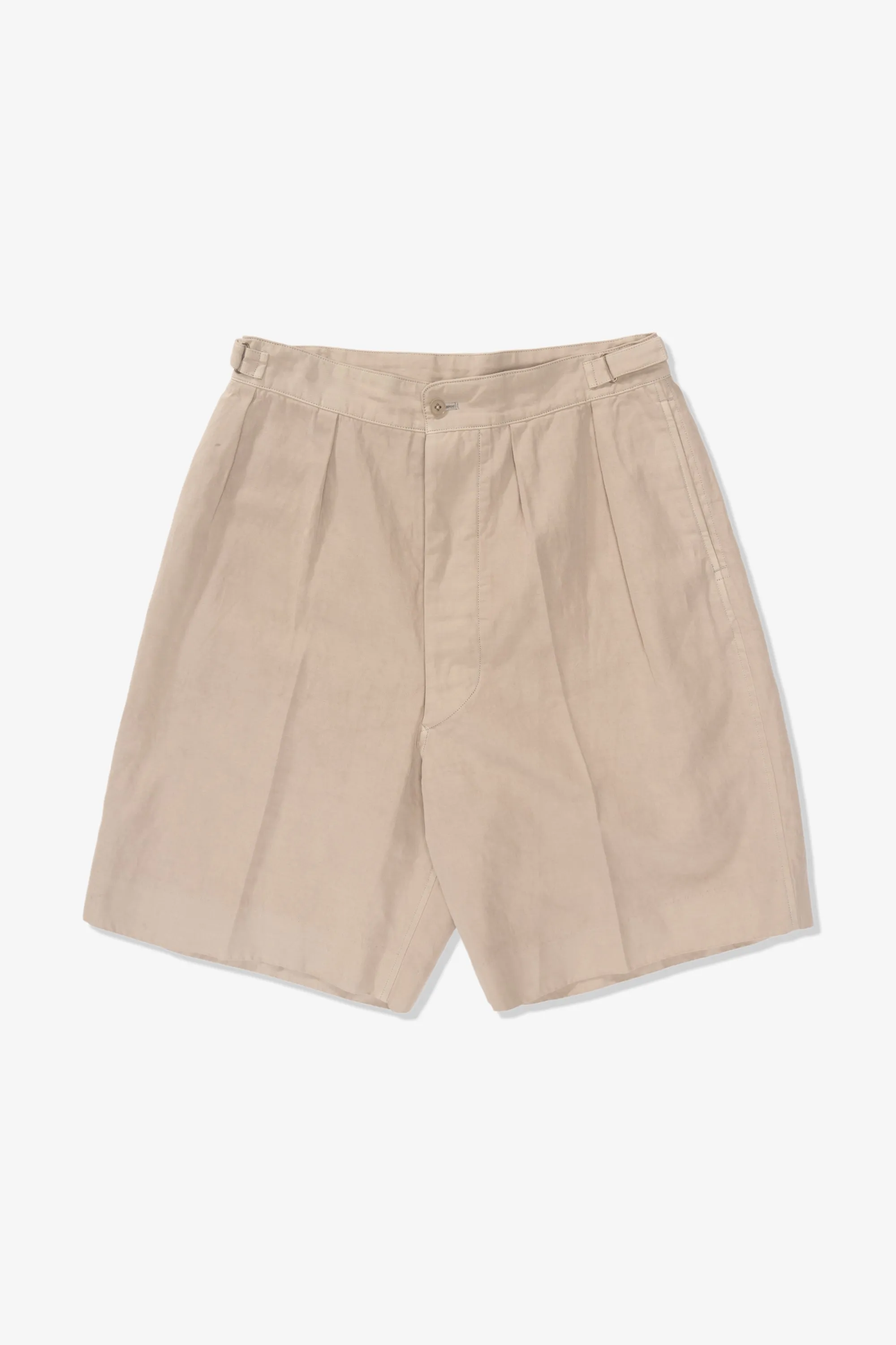 LW - C x KAPTAIN SUNSHINE COTTON LINEN SHORT - TAUPE sold by Lady White Co.