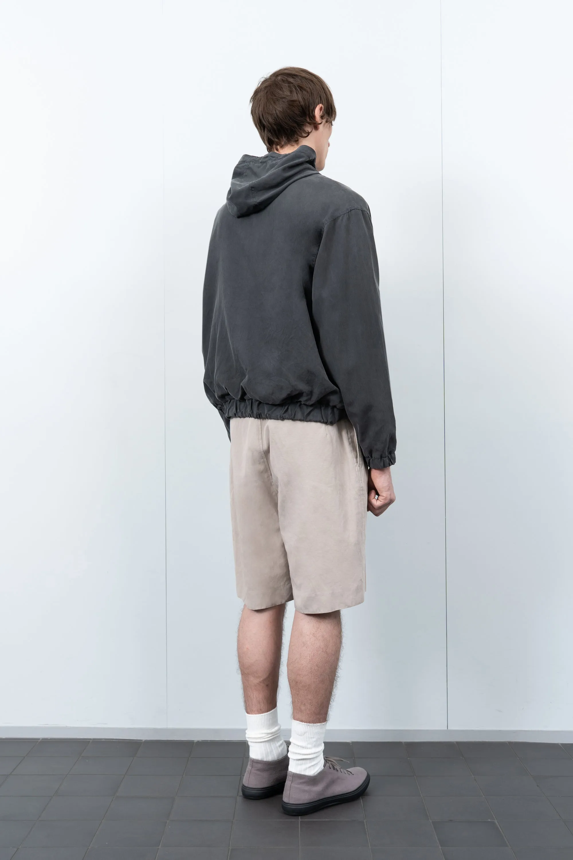 LW - C x KAPTAIN SUNSHINE COTTON LINEN SHORT - TAUPE sold by Lady White Co. product image thumbnail 4