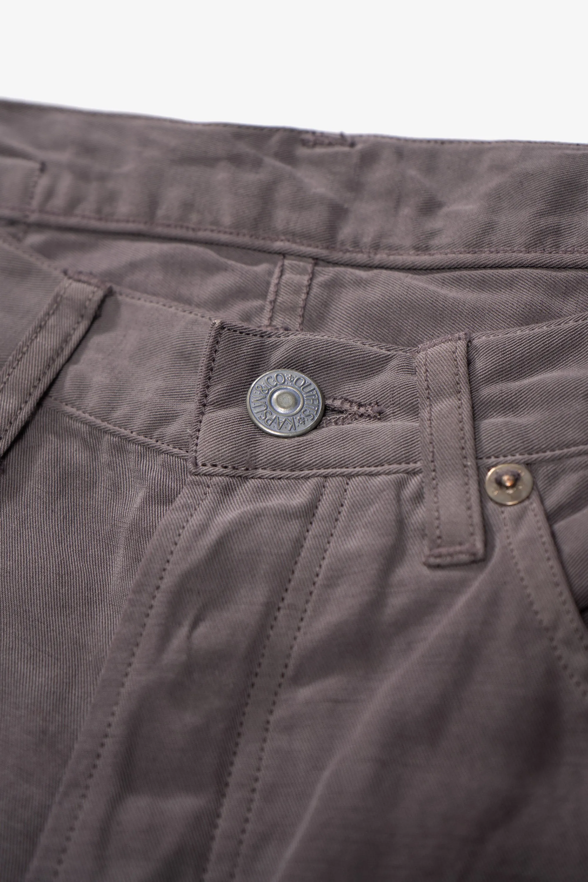 LW - C x KAPTAIN SUNSHINE COTTON LINEN PANT - DUST GREY sold by Lady White Co. product image thumbnail 4