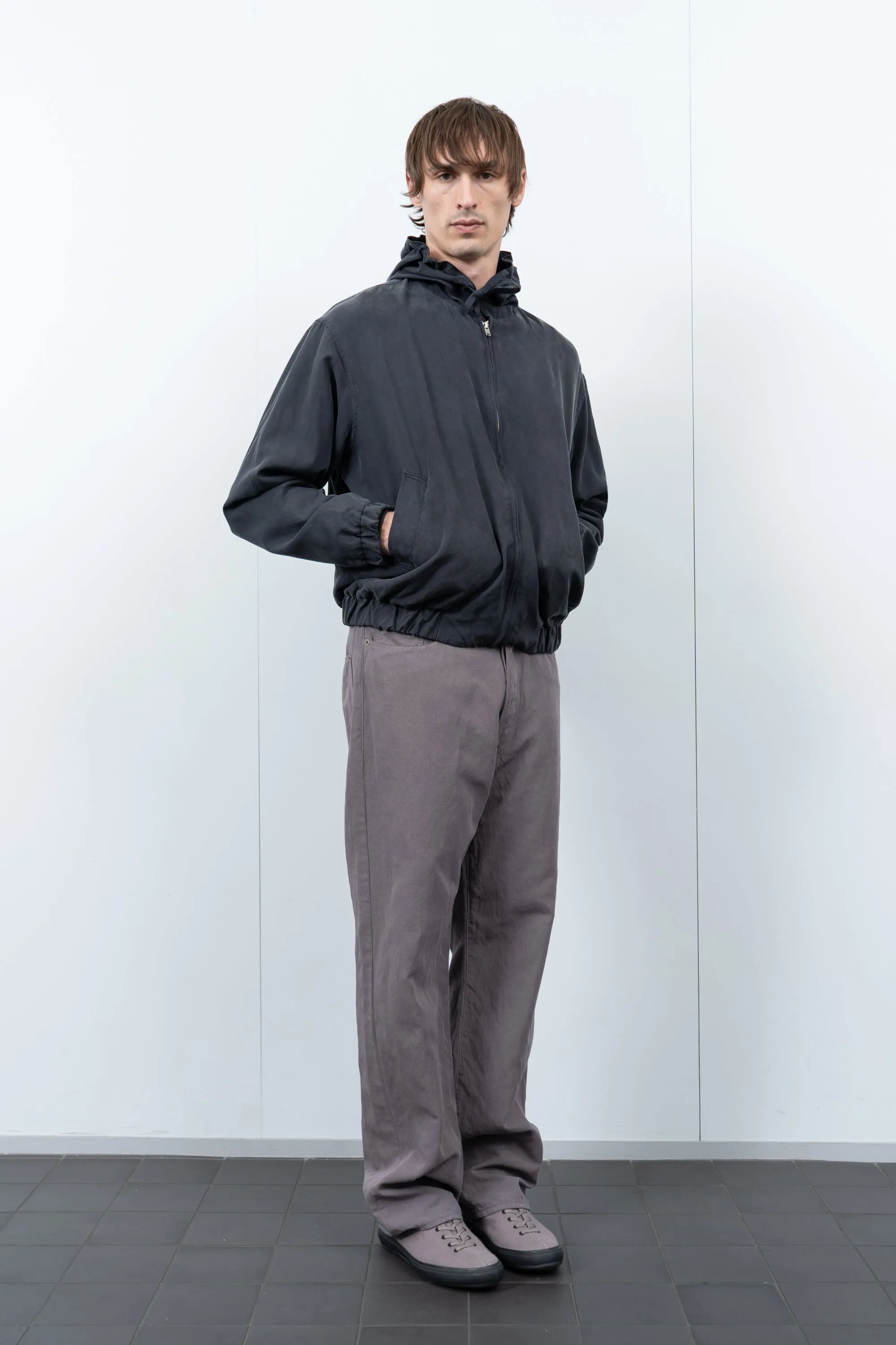 LW - C x KAPTAIN SUNSHINE COTTON LINEN PANT - DUST GREY sold by Lady White Co. product image thumbnail 3