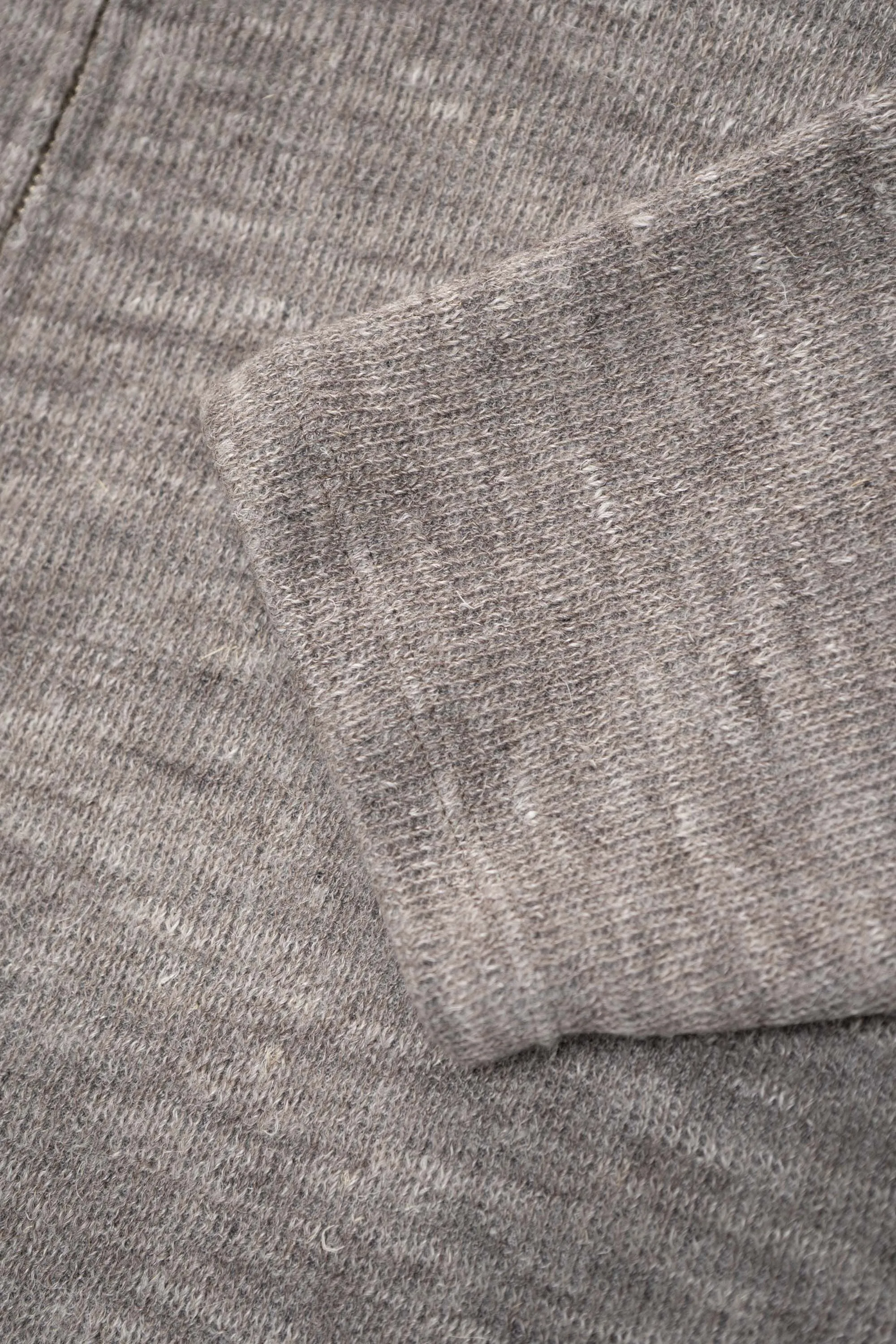ZIP CREWNECK - GREY MELANGE sold by Lady White Co. product image thumbnail 5