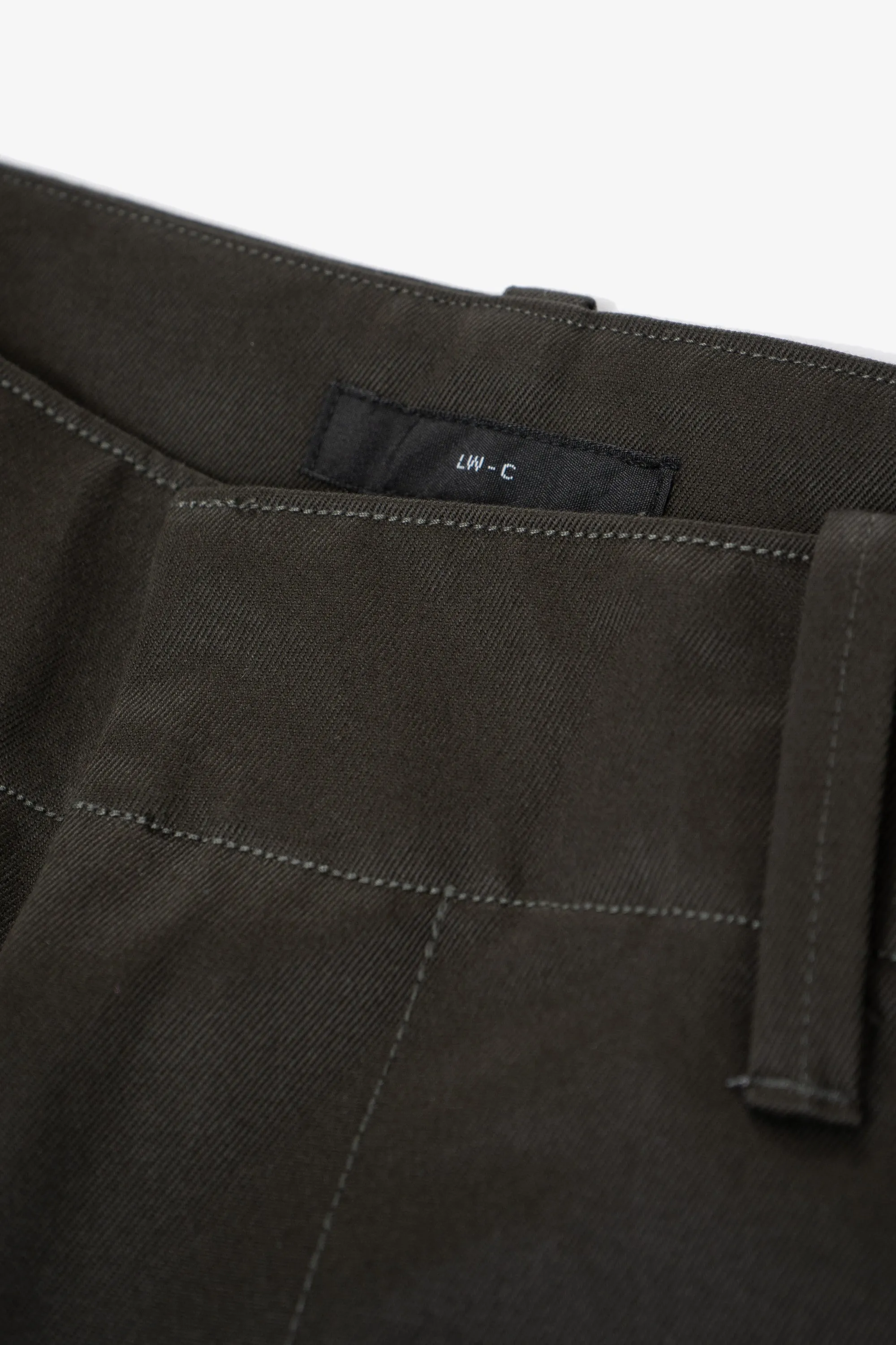 TWILL TROUSER - BLACK OLIVE sold by Lady White Co. product image thumbnail 4