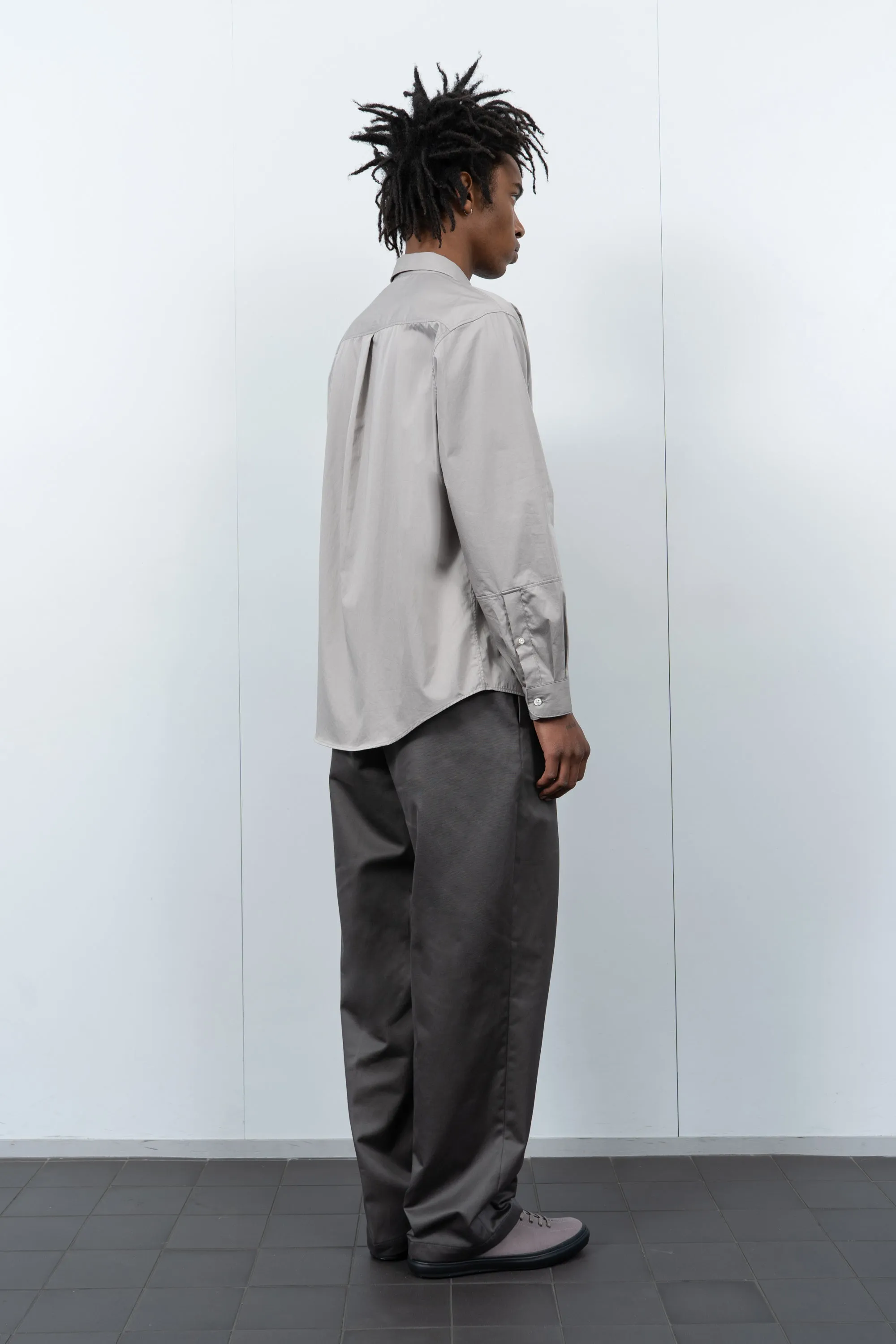LYNN POPLIN L/S SHIRT - TRUE GREY sold by Lady White Co. product image thumbnail 3
