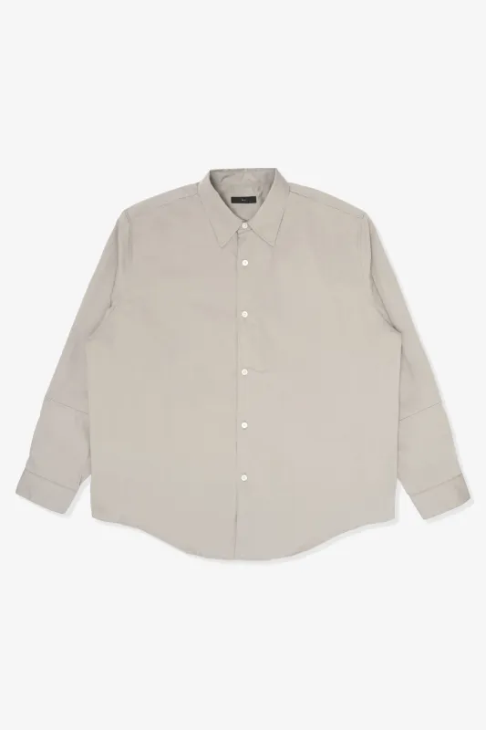 LYNN POPLIN L/S SHIRT - TRUE GREY made by Lady White Co.